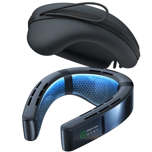 COOLiFY Cyber Wearable Air Conditioner, Cascade Black