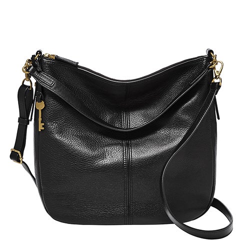 Jolie Hobo Handbag, Black