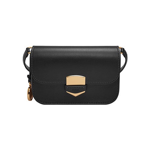 Lennox Small Flap Crossbody, Black