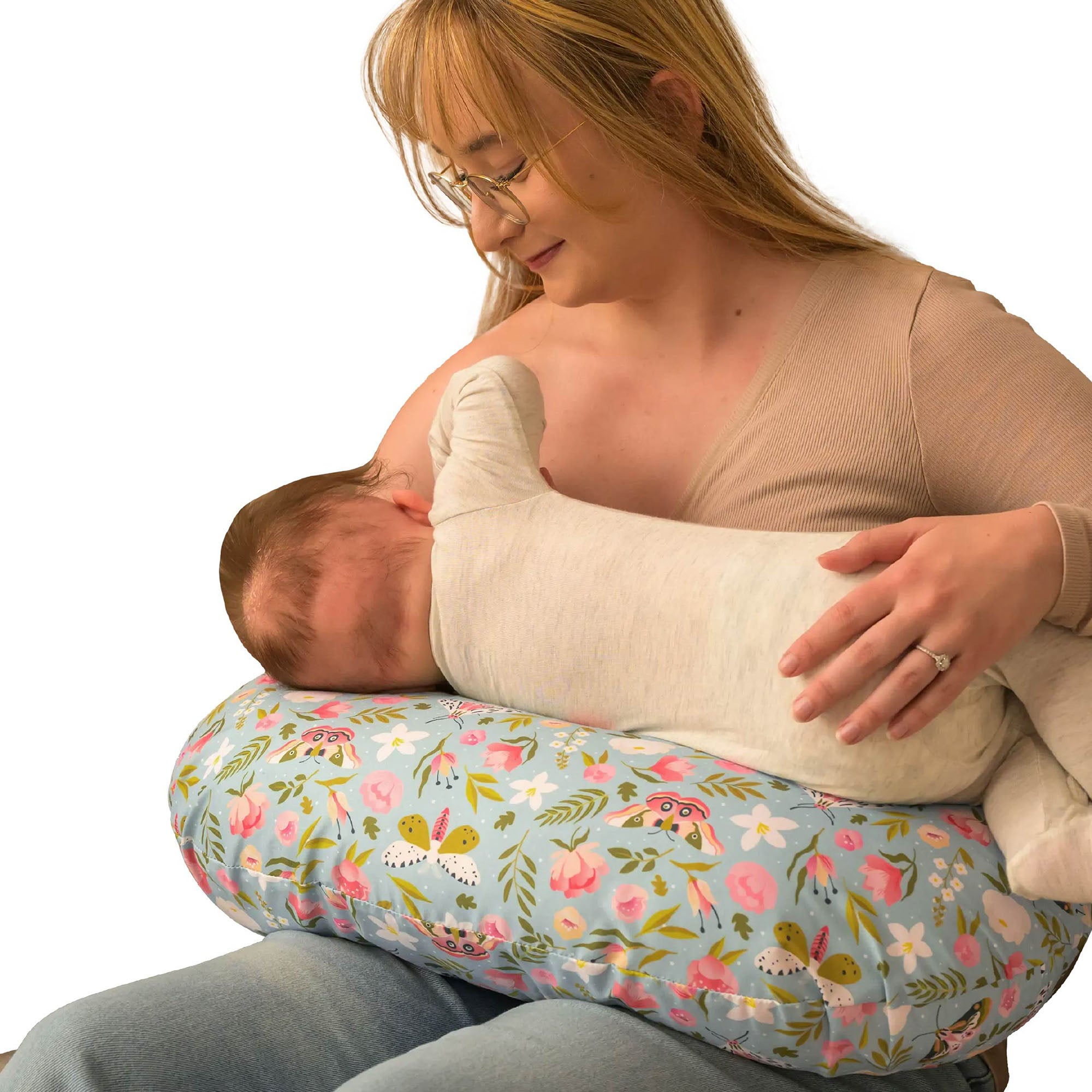 Boppy Nursing Pillow Vintage Garden Moths