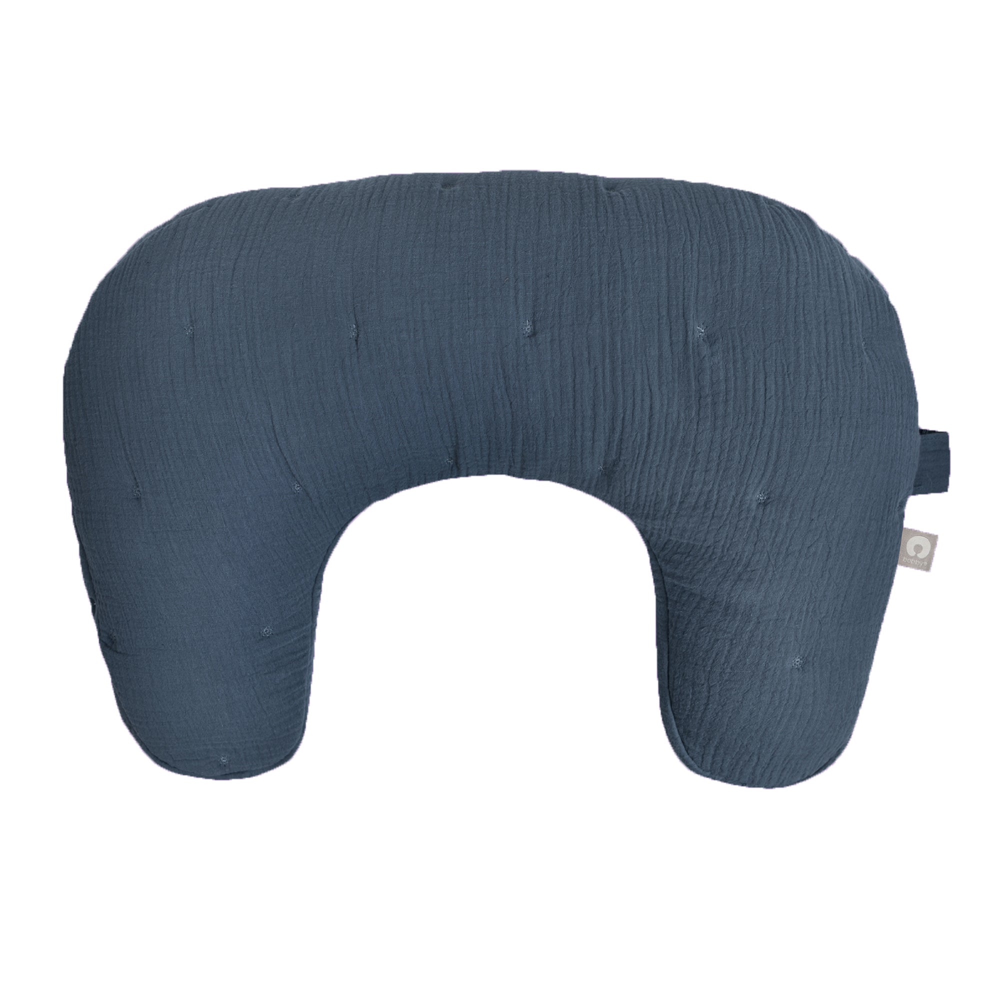 Boppy Luxe Nursing Pillow Muslin Slate Blue