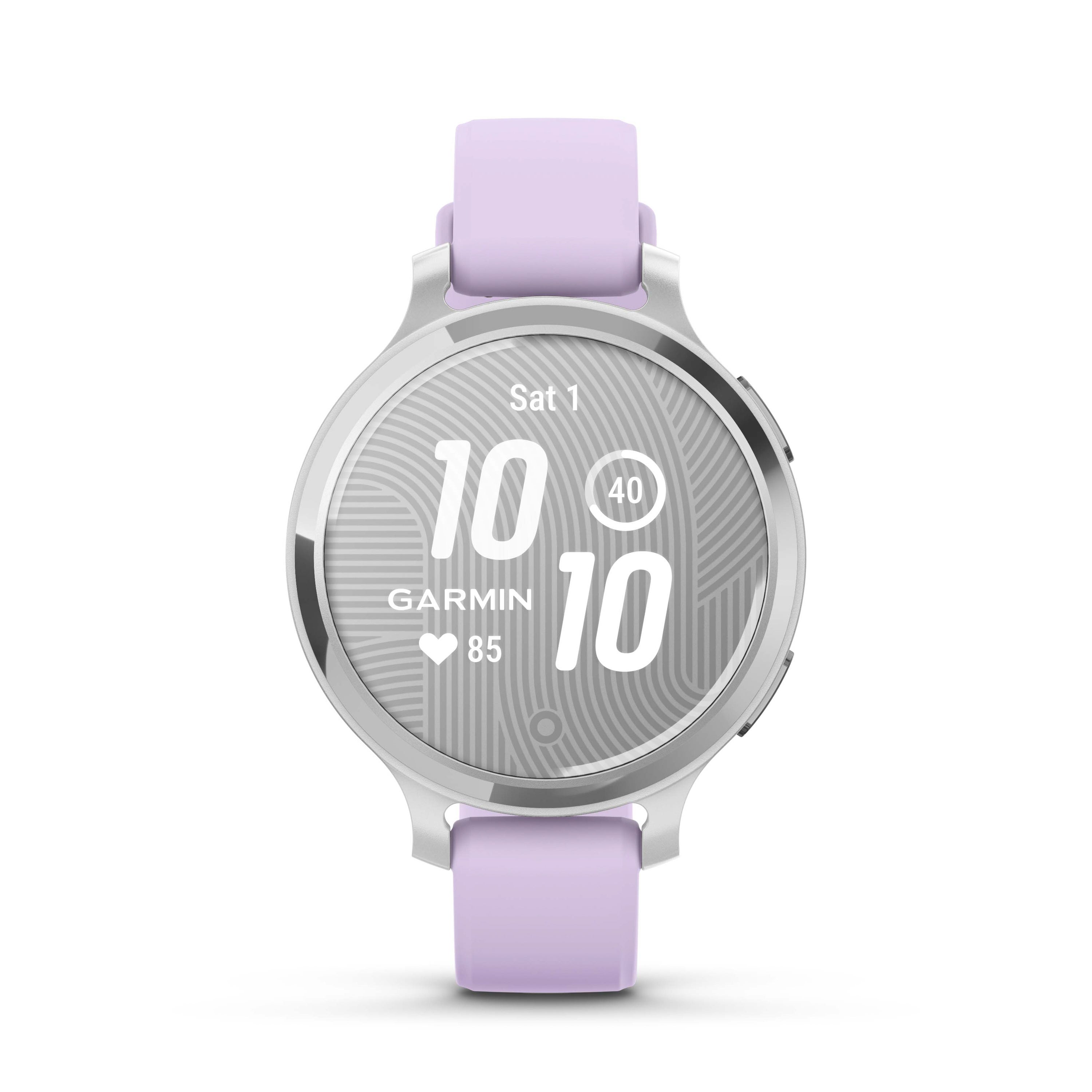 Lily 2 Active Smartwatch Silver w/ Purple Jasmine Silicone Band