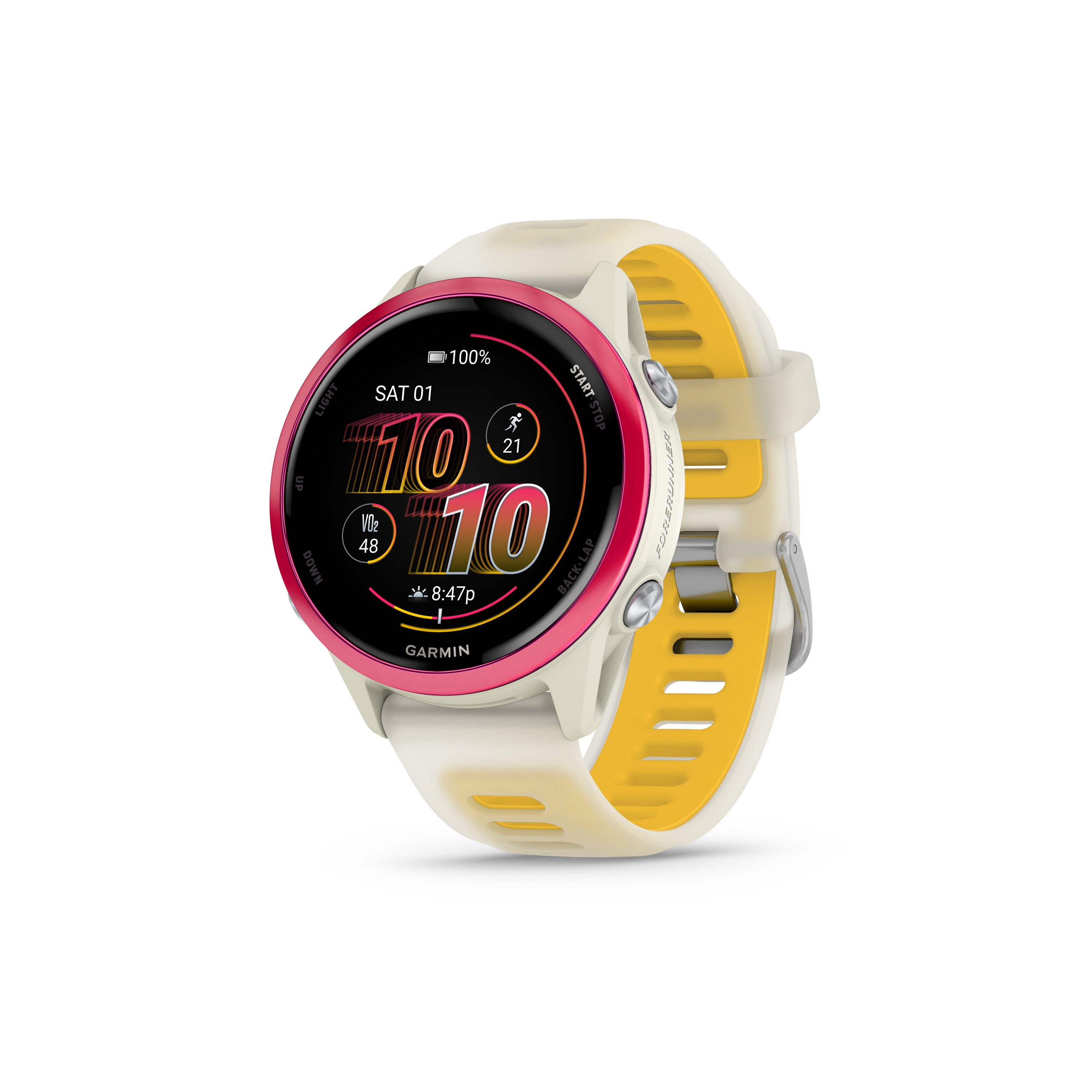 Forerunner 570 42mm Advanced GPS Running Smartwatch Bone/Raspberry/Bone