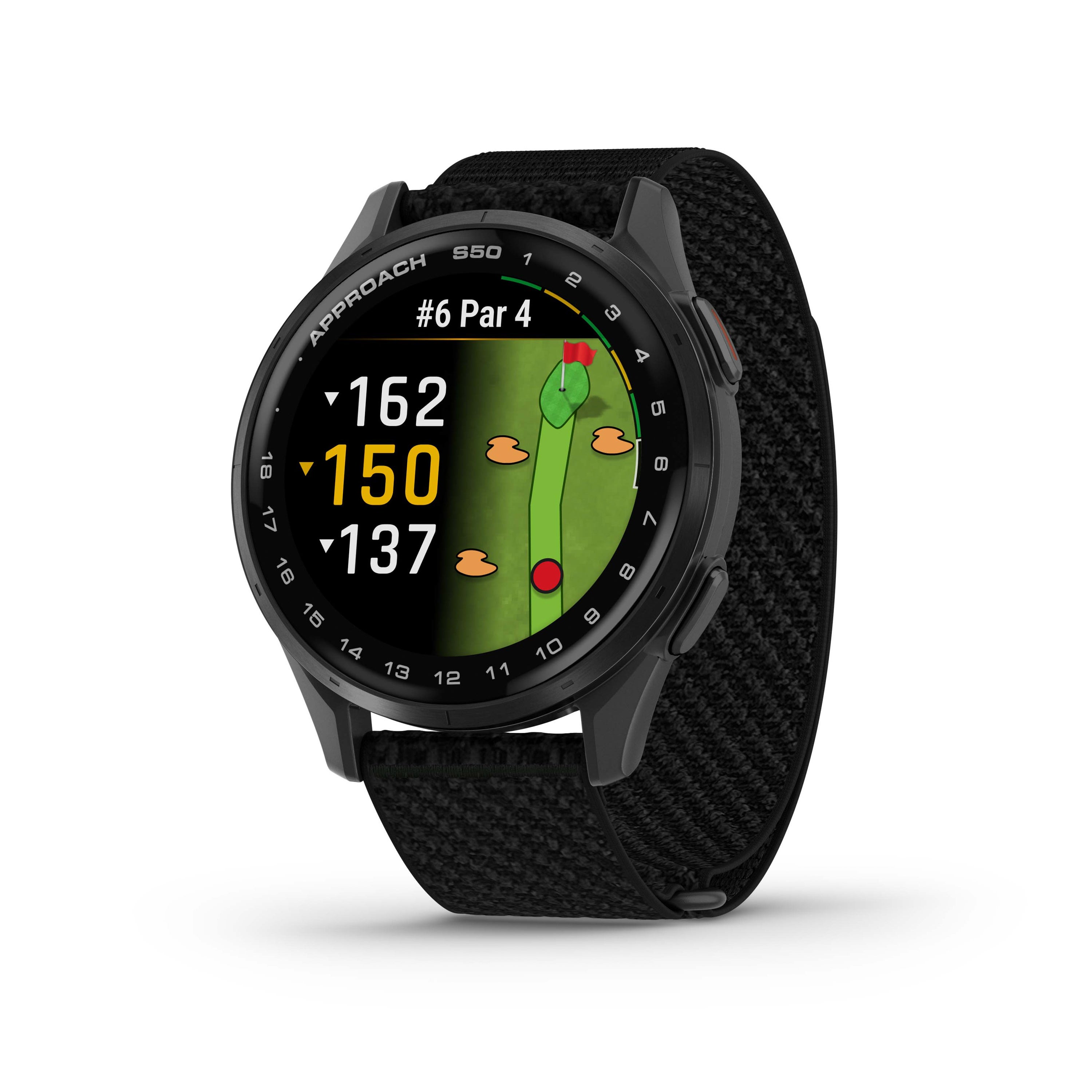 Approach S50 Golf Smartwatch Slate/Black Nylon