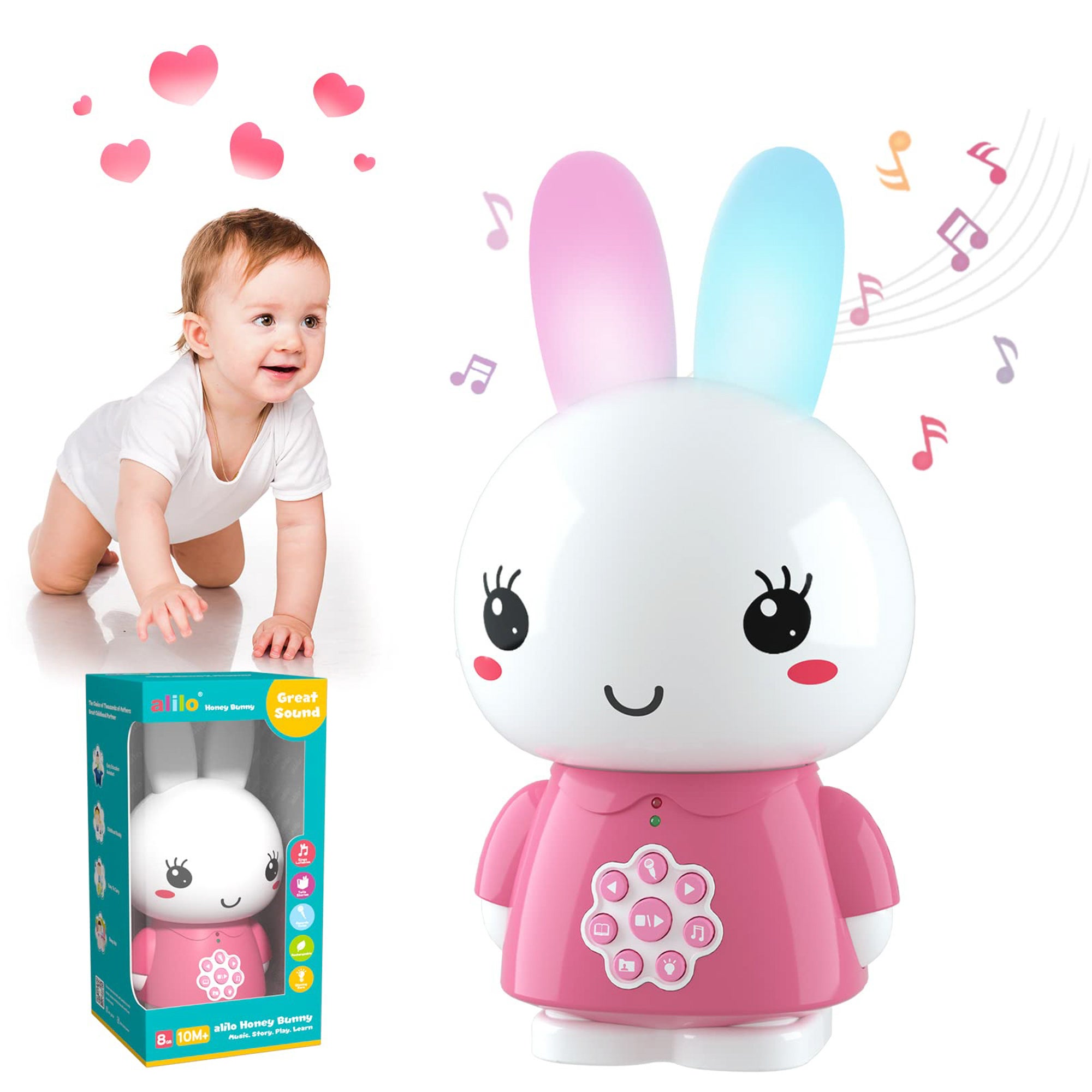 G6 Honey Bunny Bedroom Story Music Player Pink - Ages 0-6 Years