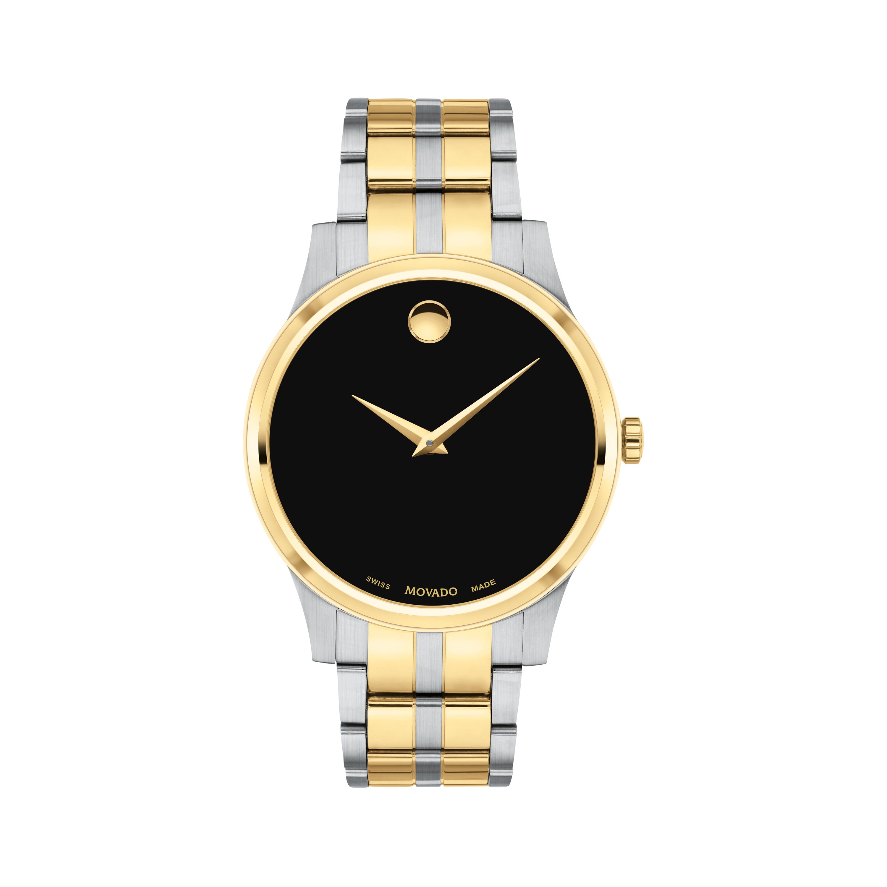 Men's Corporate Exclusive 2-Tone Stainless Steel Watch, Black Dial