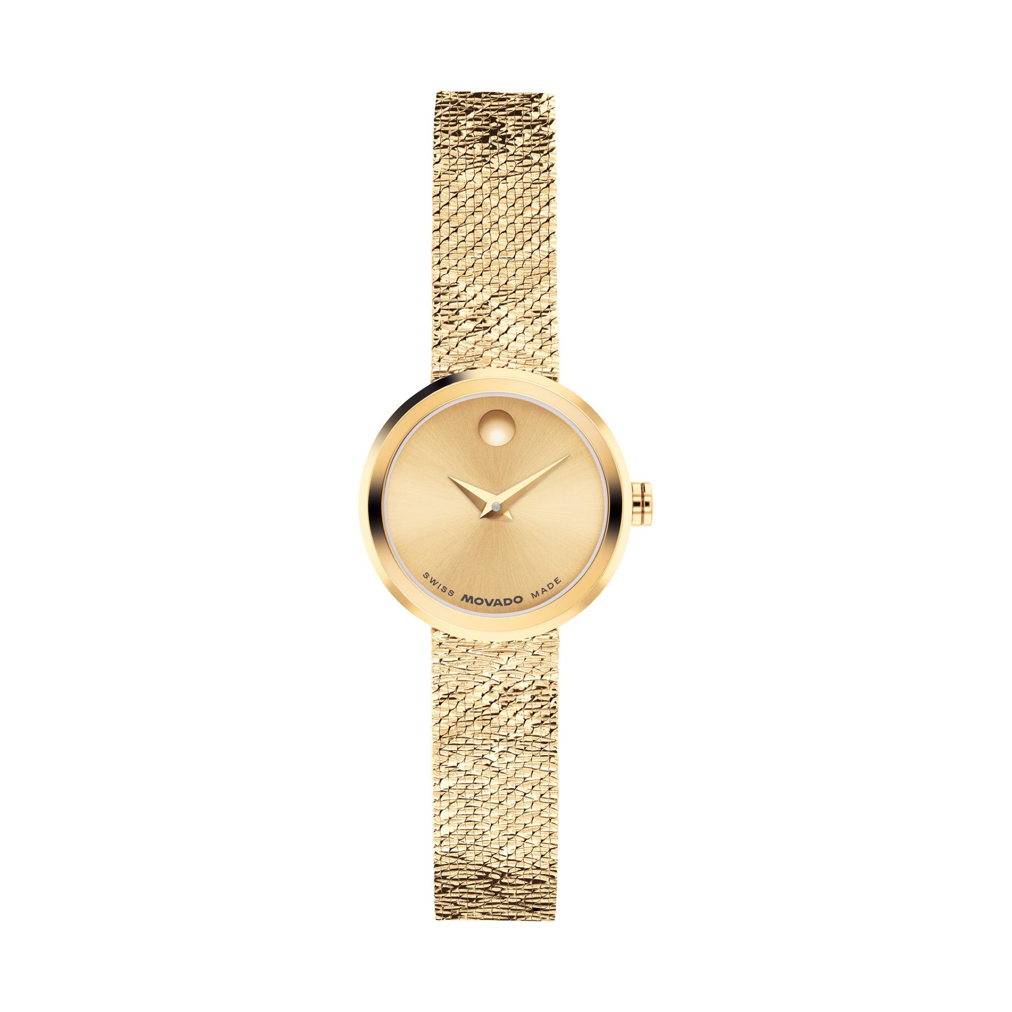 Ladies Velura Mini Gold-Tone Stainless Steel Milanese Watch Gold Dial