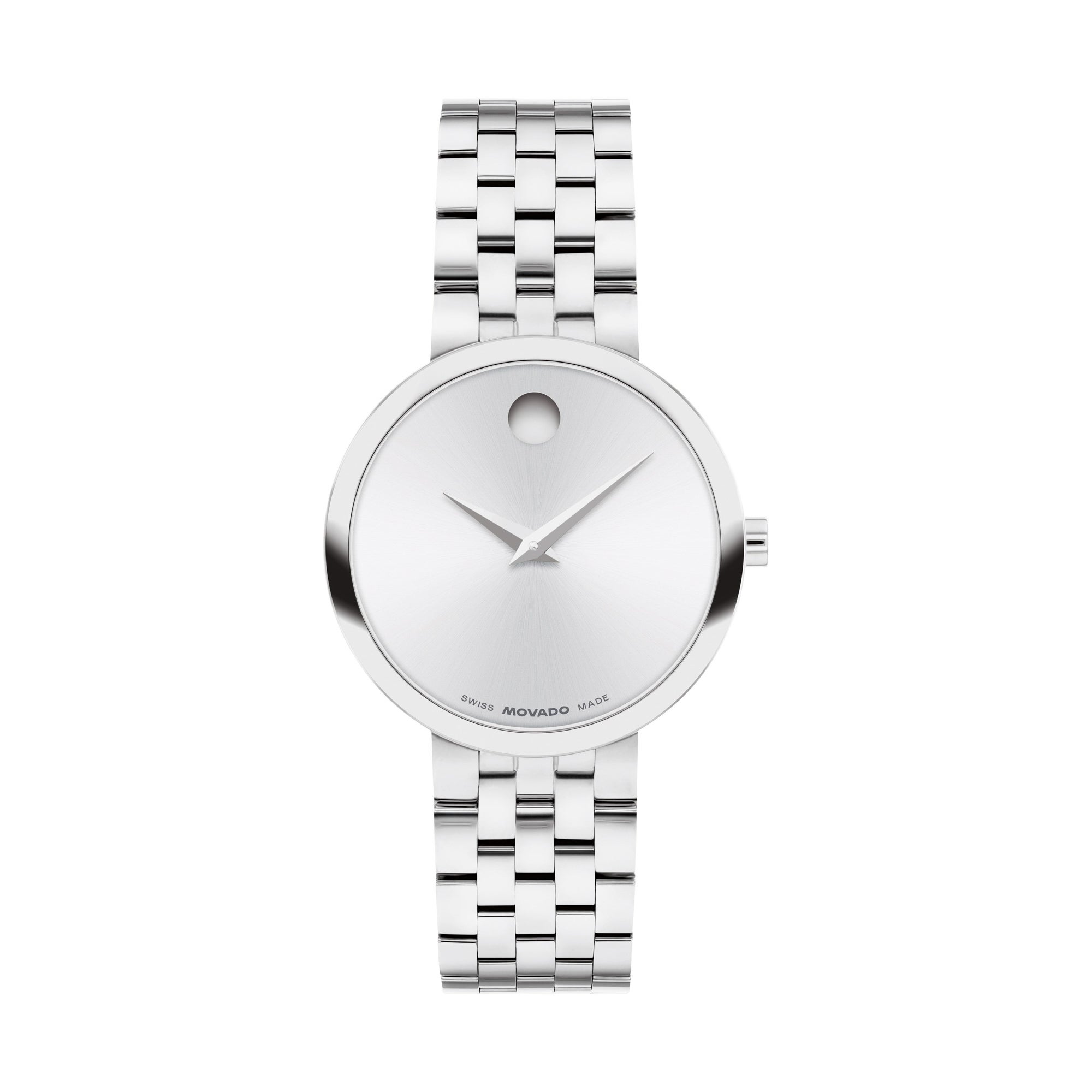 Ladies Museum Classic New Silver-Tone Stainless Steel Watch Silver Dial