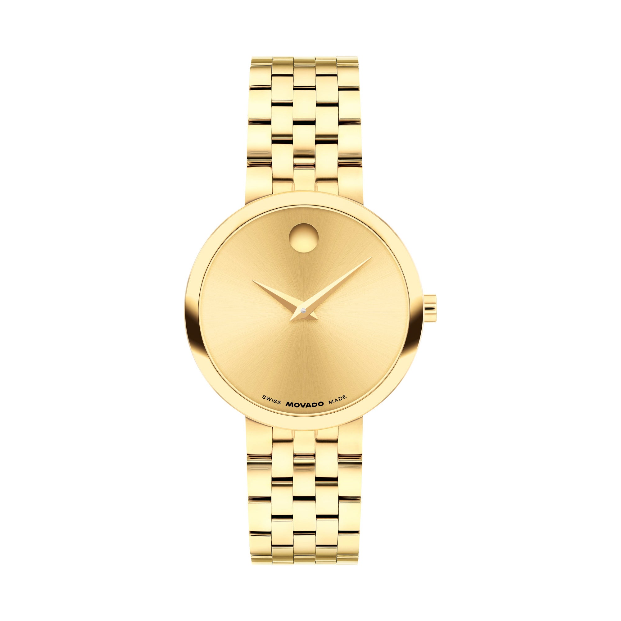 Ladies Museum Classic New Gold-Tone Stainless Steel Watch Gold Dial
