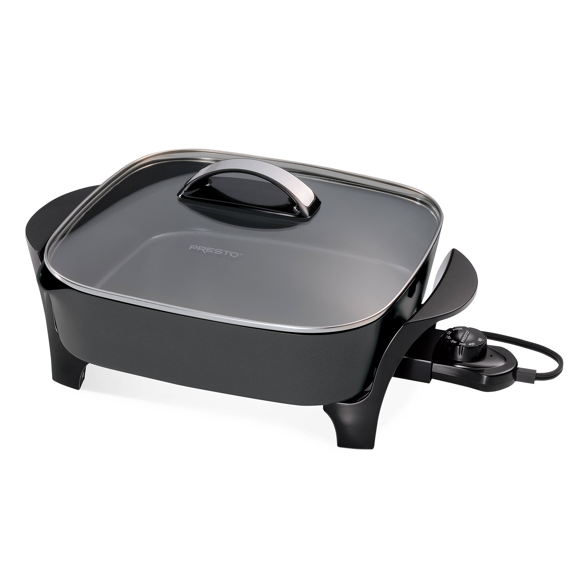 12" Electric Skillet w/ Glass Lid