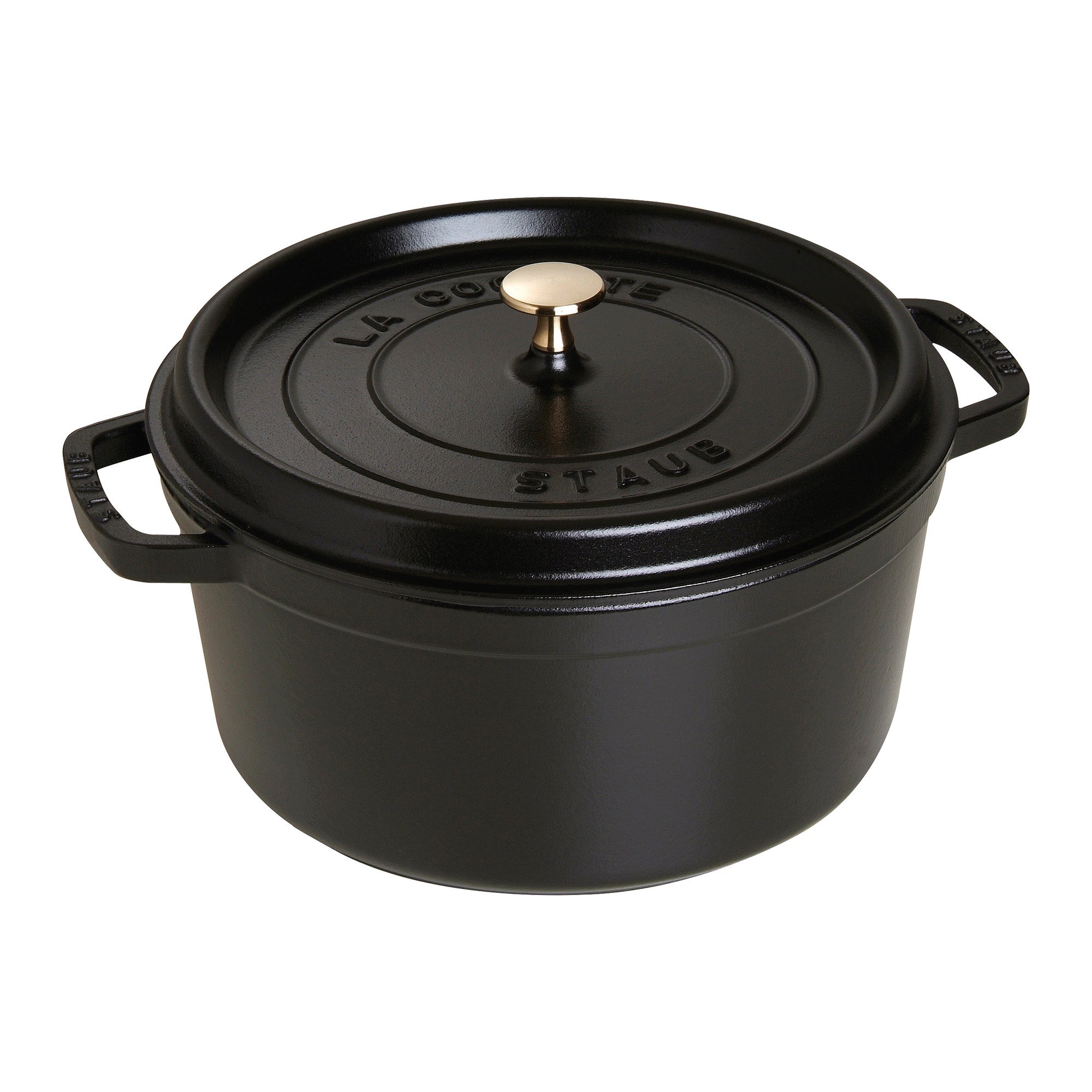 7qt Cast Iron Round Dutch Oven Matte Black