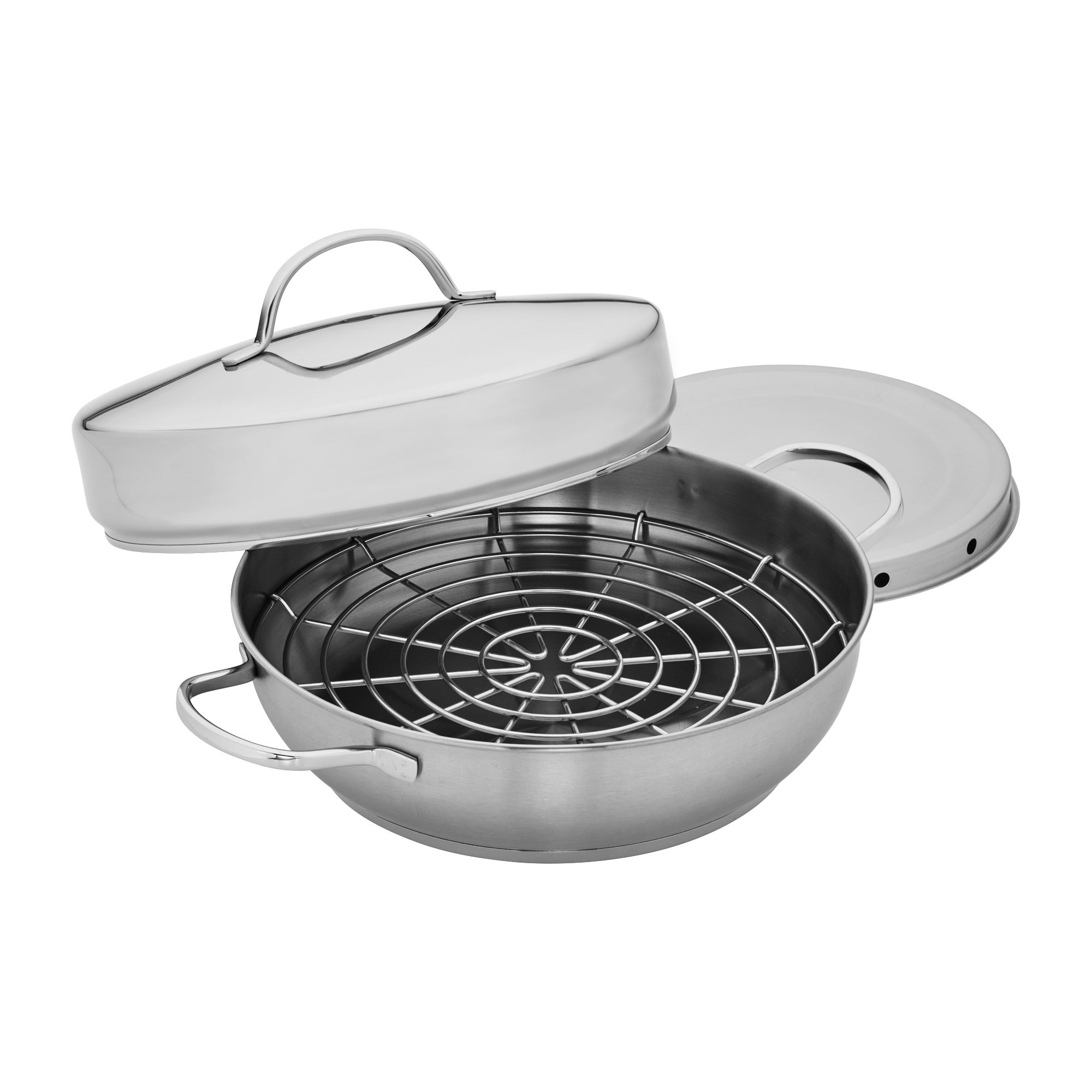 Resto 4pc Stainless Steel Stovetop Smoker Set