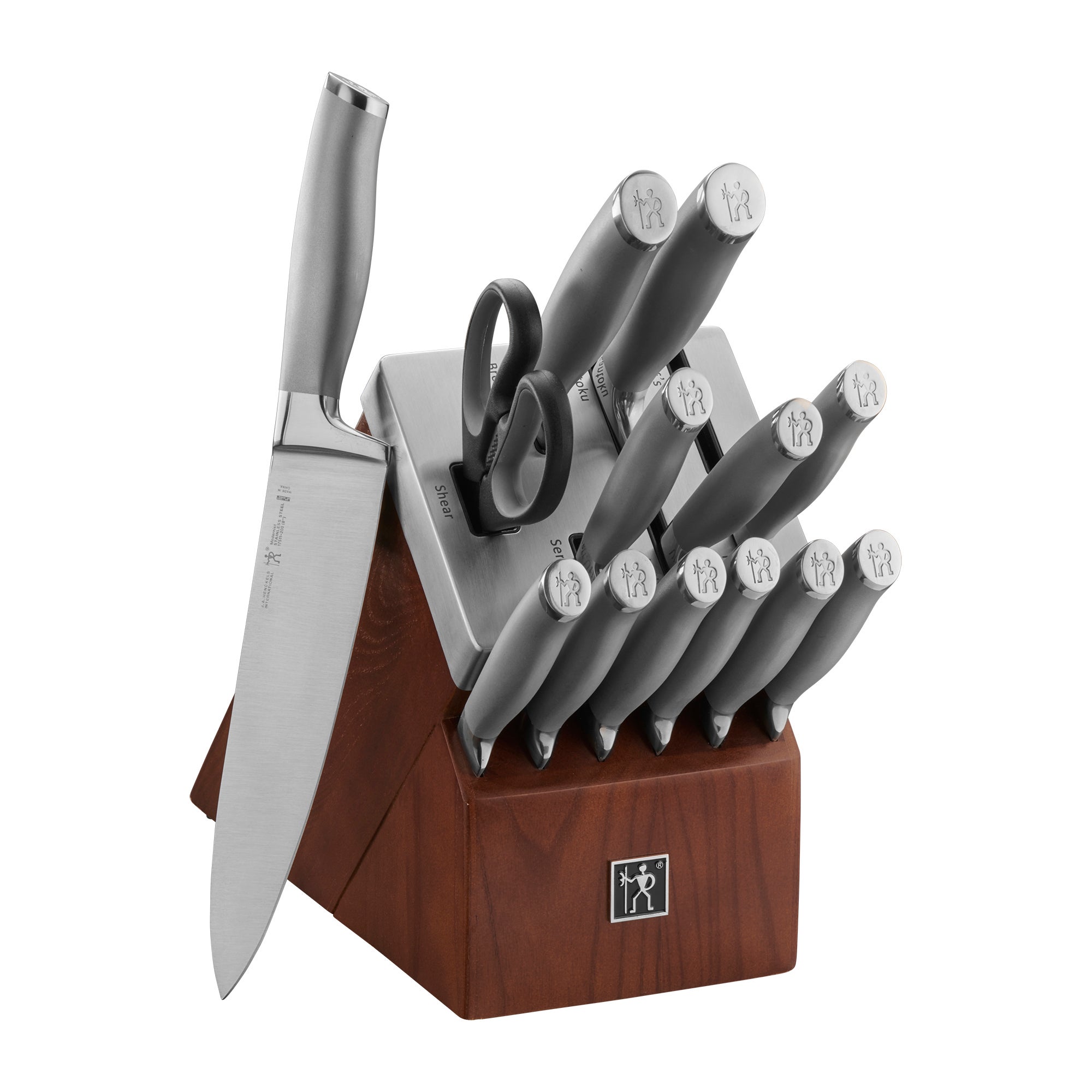 Modernist 14pc Self-Sharpening Knife Block Set