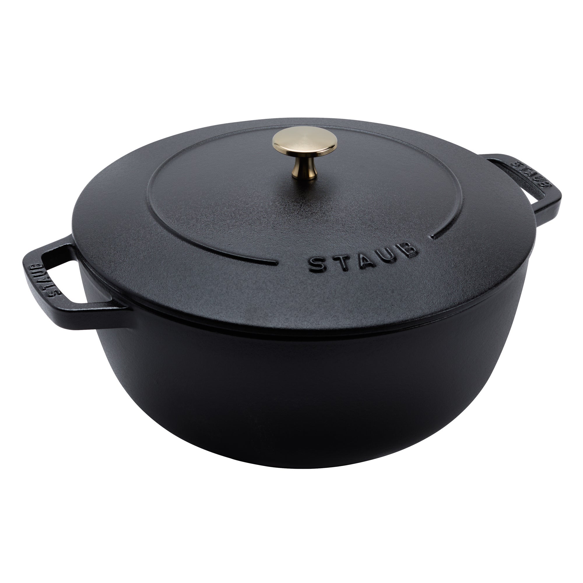 5.25qt Essential Cast Iron French Oven Matte Black