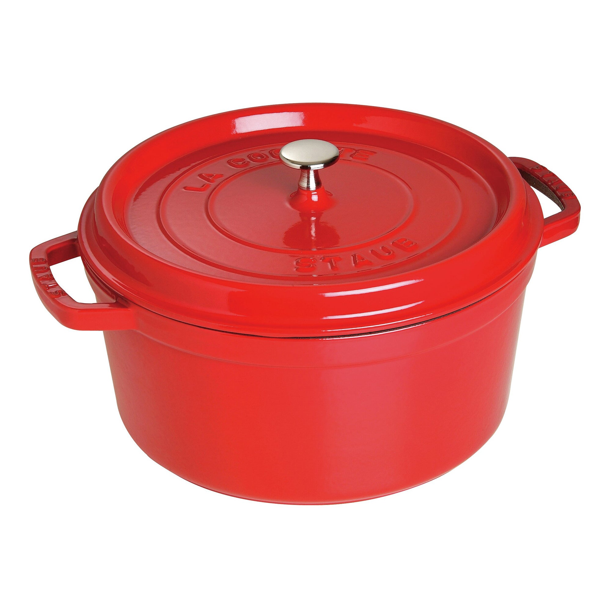 7qt Cast Iron Round Dutch Oven Cherry