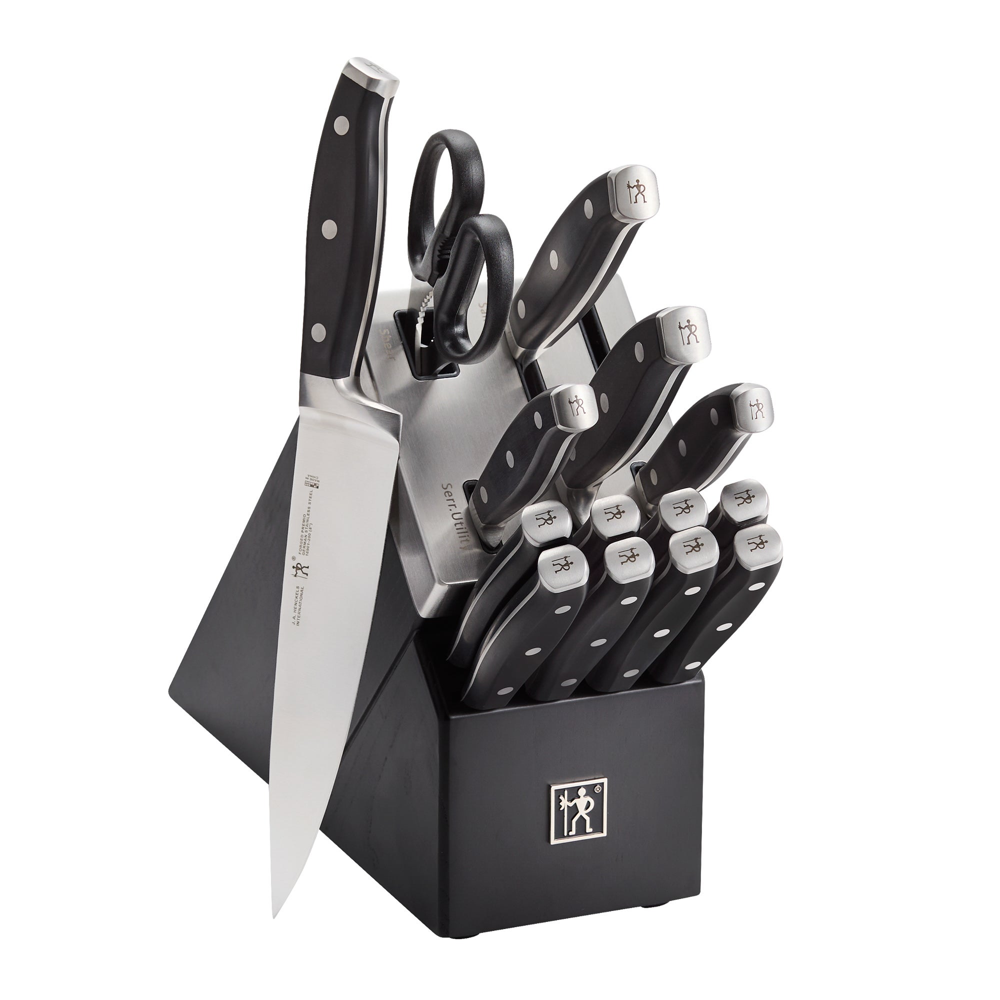 Forged Premio 15pc Self-Sharpening Knife Block Set