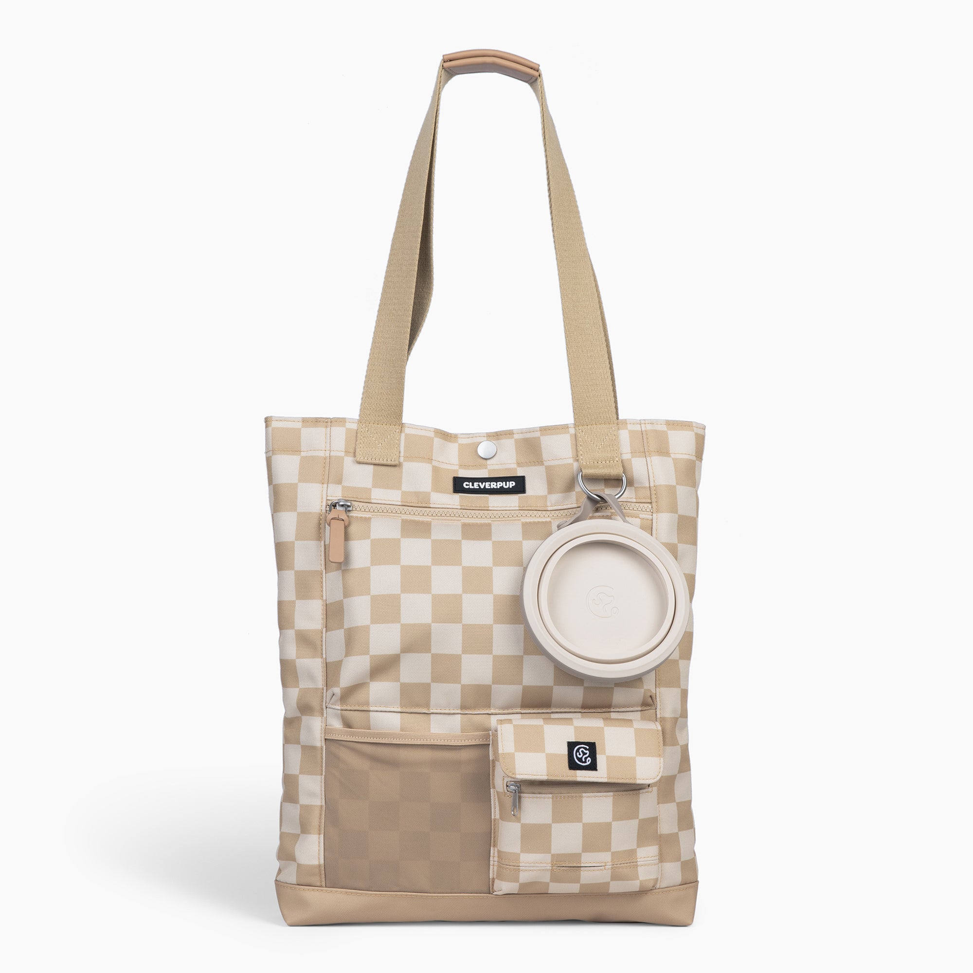 Park Pack Dog Gear Tote Tan Checkerboard
