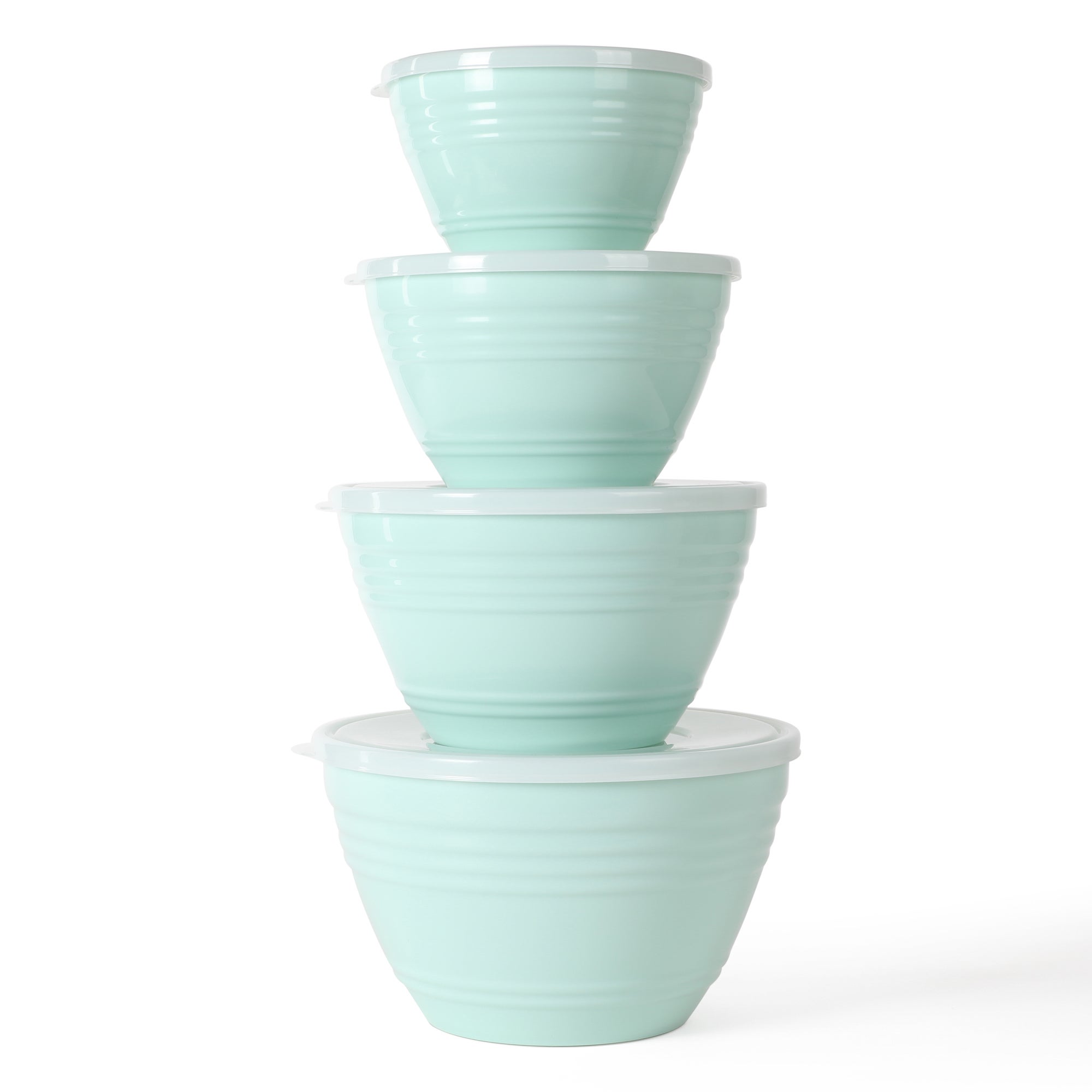 Hoyt 8pc Mixing Bowl Set w/ Lids Martha Blue