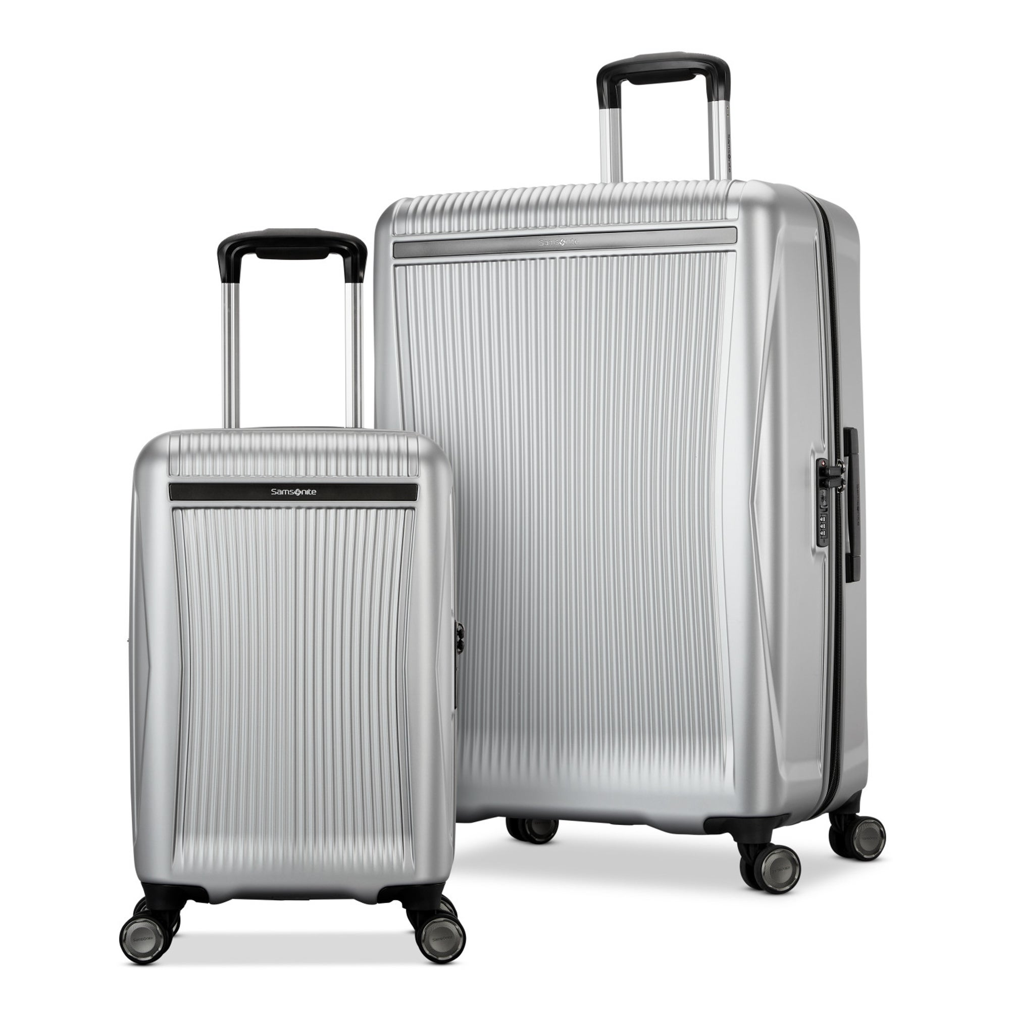Blackstone 2pc Hardside Spinner Set - 20" & 27" Silver