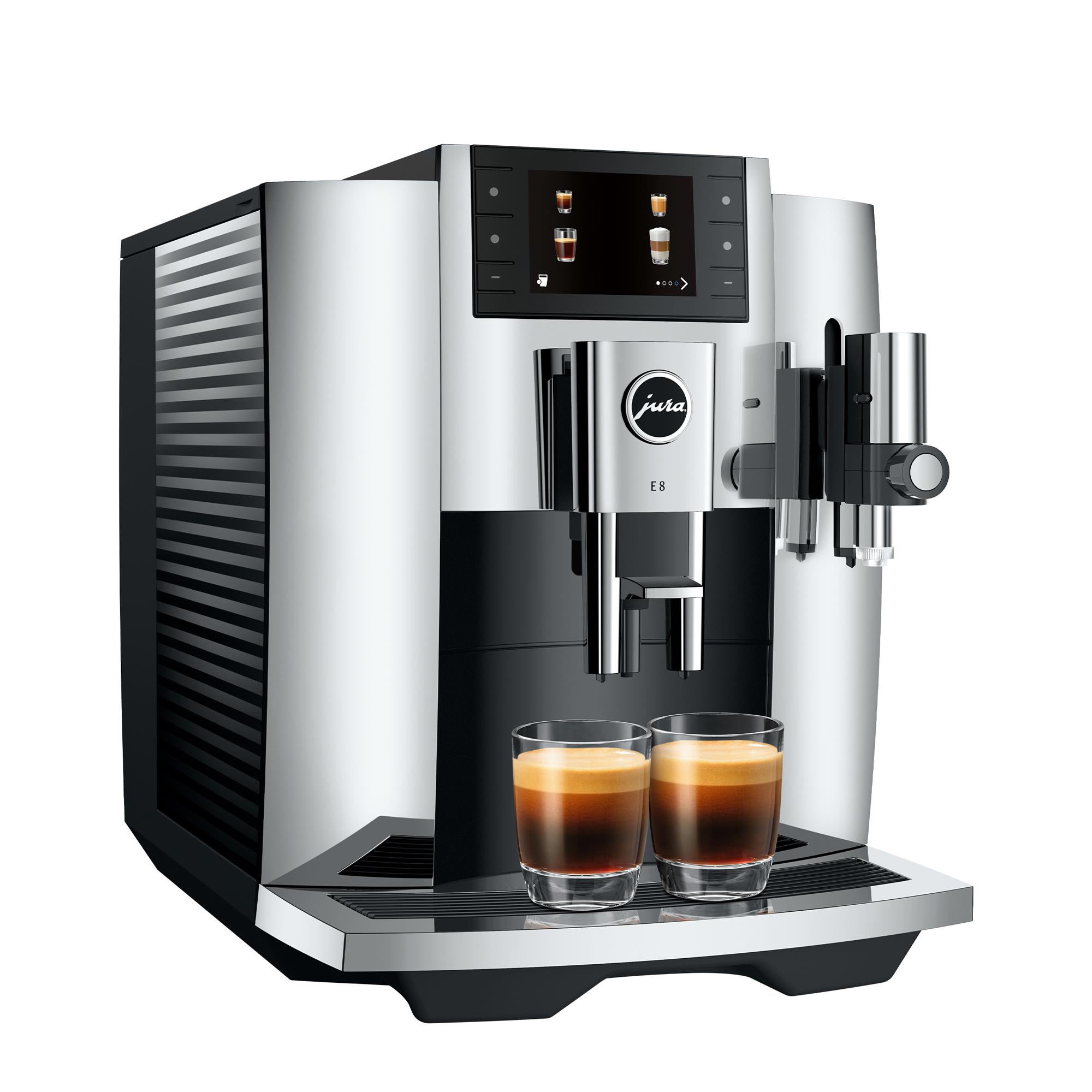 E8 Automatic Coffee Machine Chrome