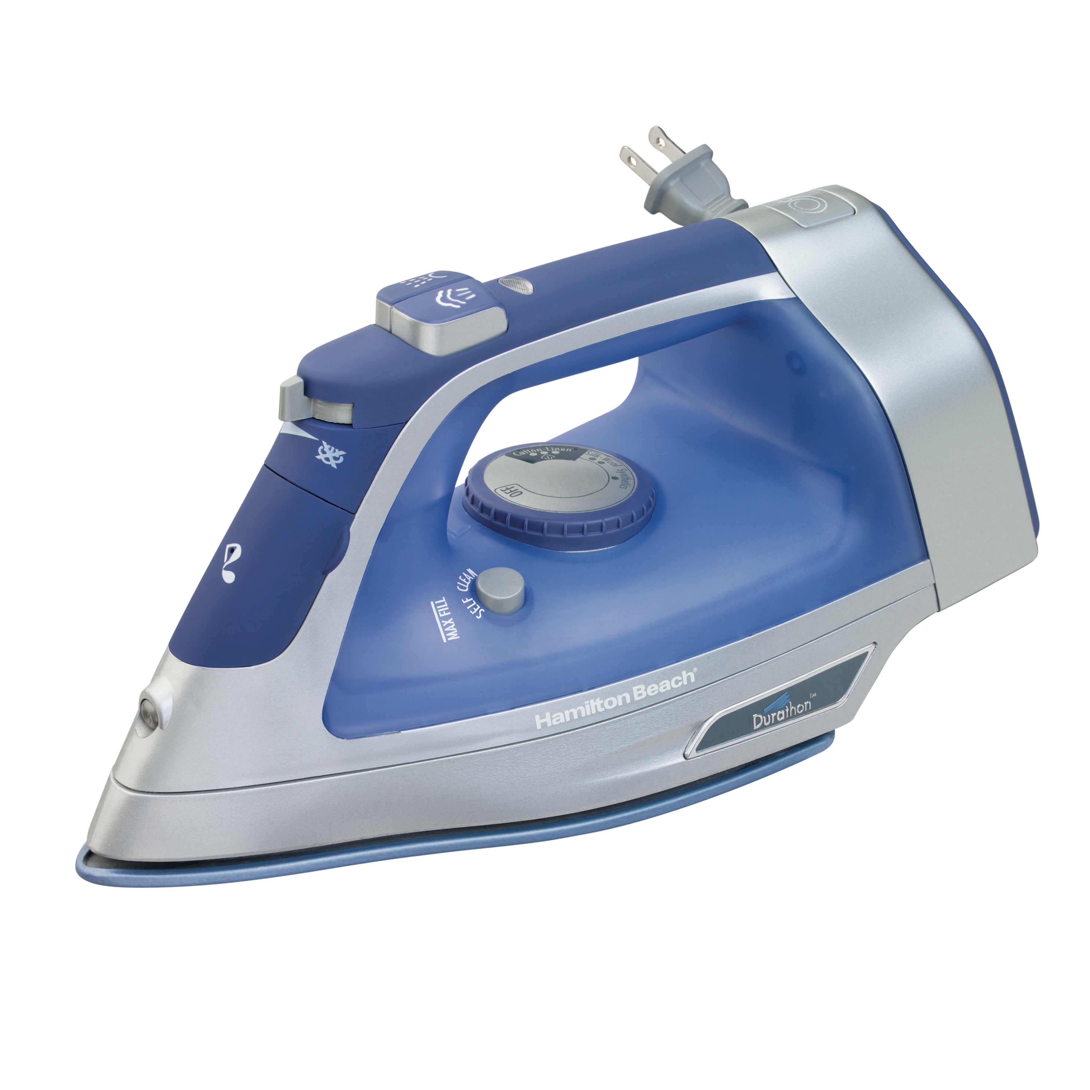 Durathon Nonstick Soleplate Iron w/ Retractable Cord