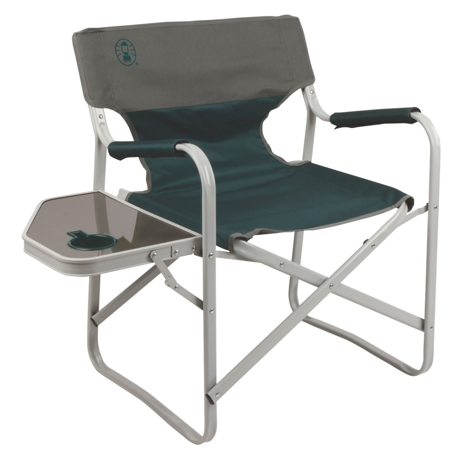 Outpost Elite Deck Chair w/ Table Green