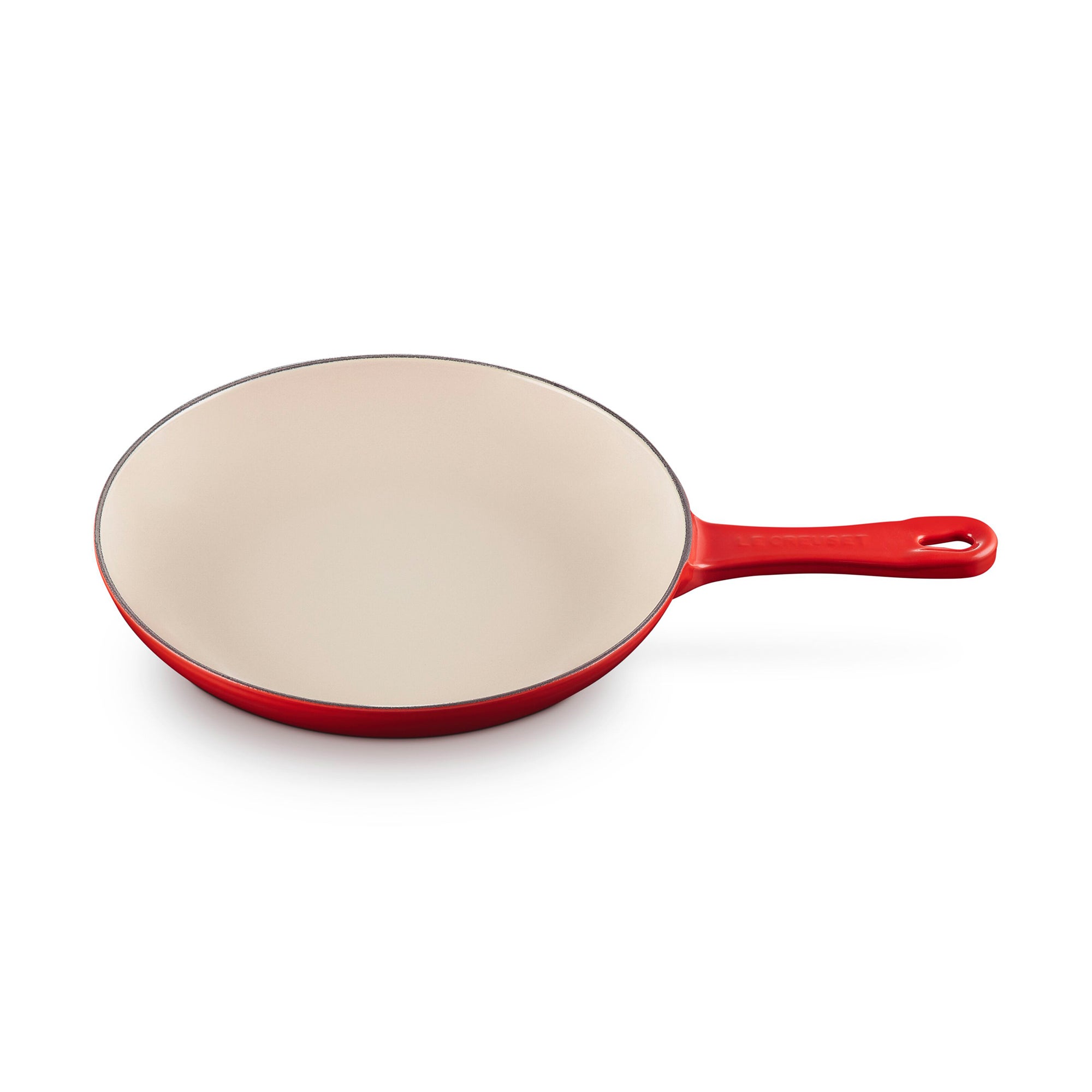 9.5" Traditional  Cast Iron Omelet Pan Cerise
