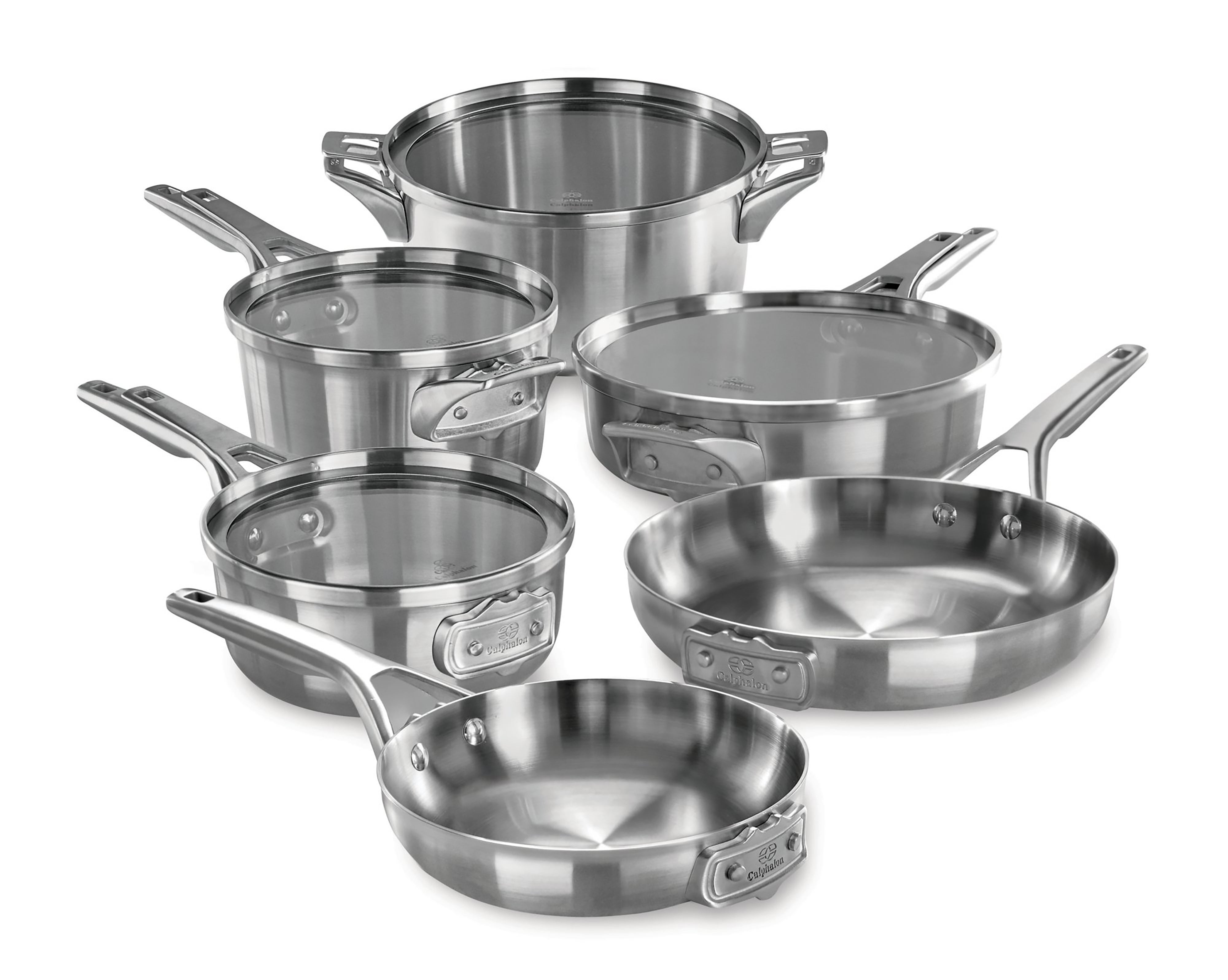 Premier Space Saving 10pc Stainless Steel Cookware