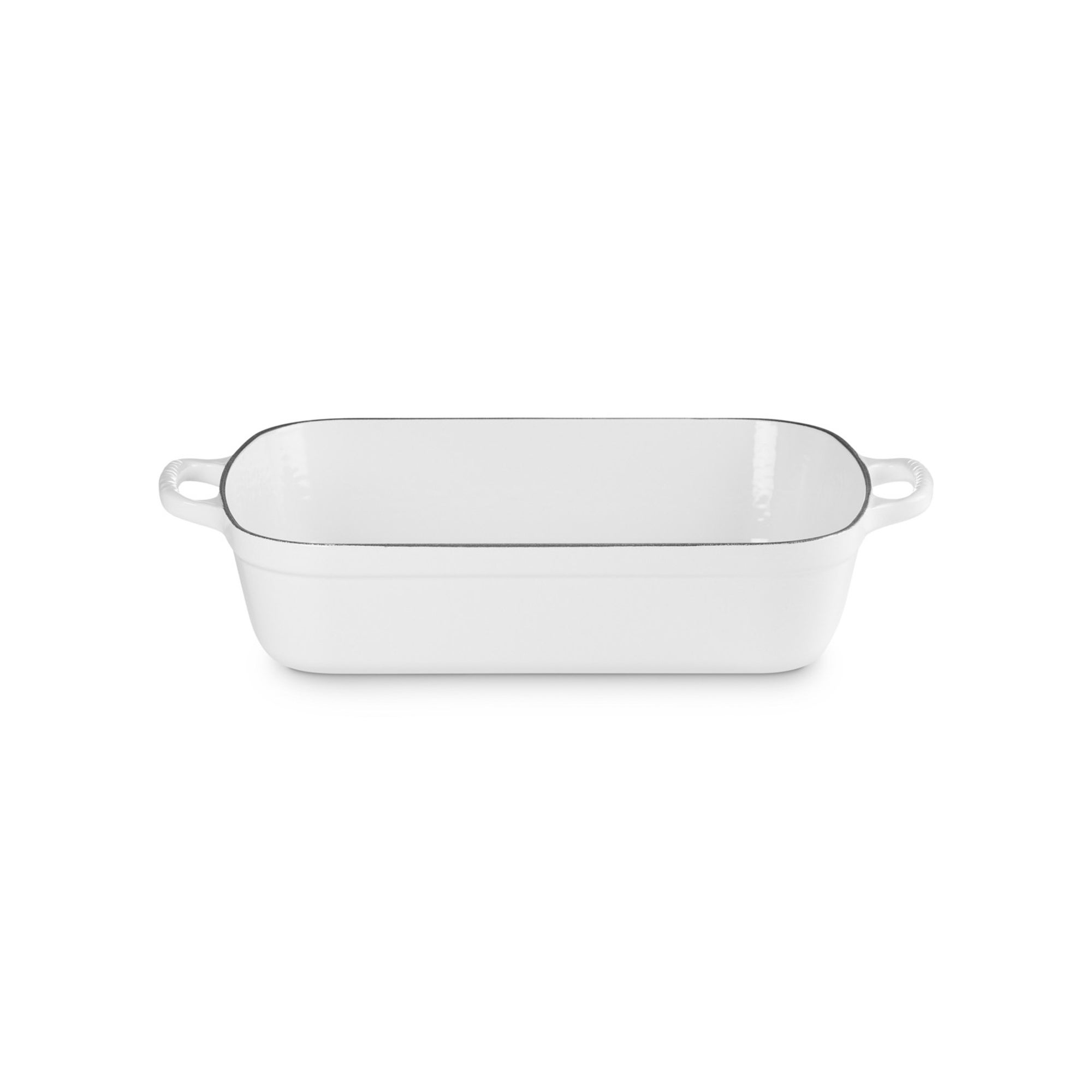 5.25qt Signature Cast Iron Roaster White