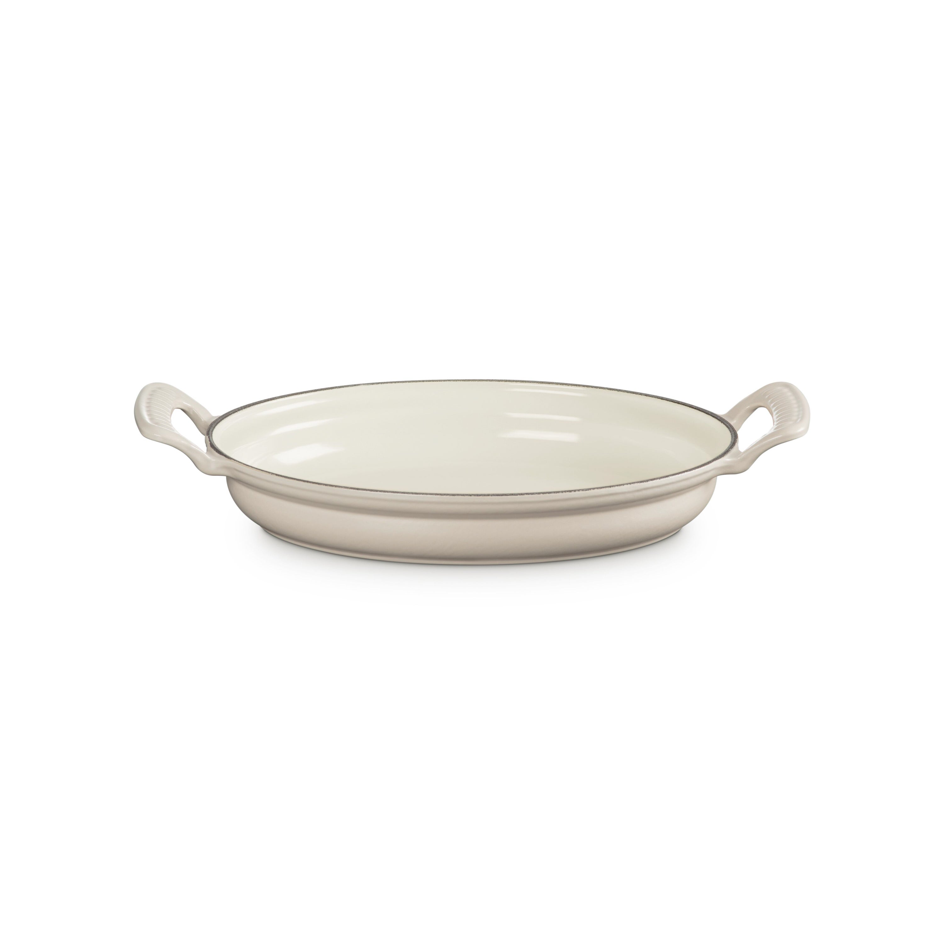 1.75qt Modern Heritage Cast Iron Oval Gratin Brioche
