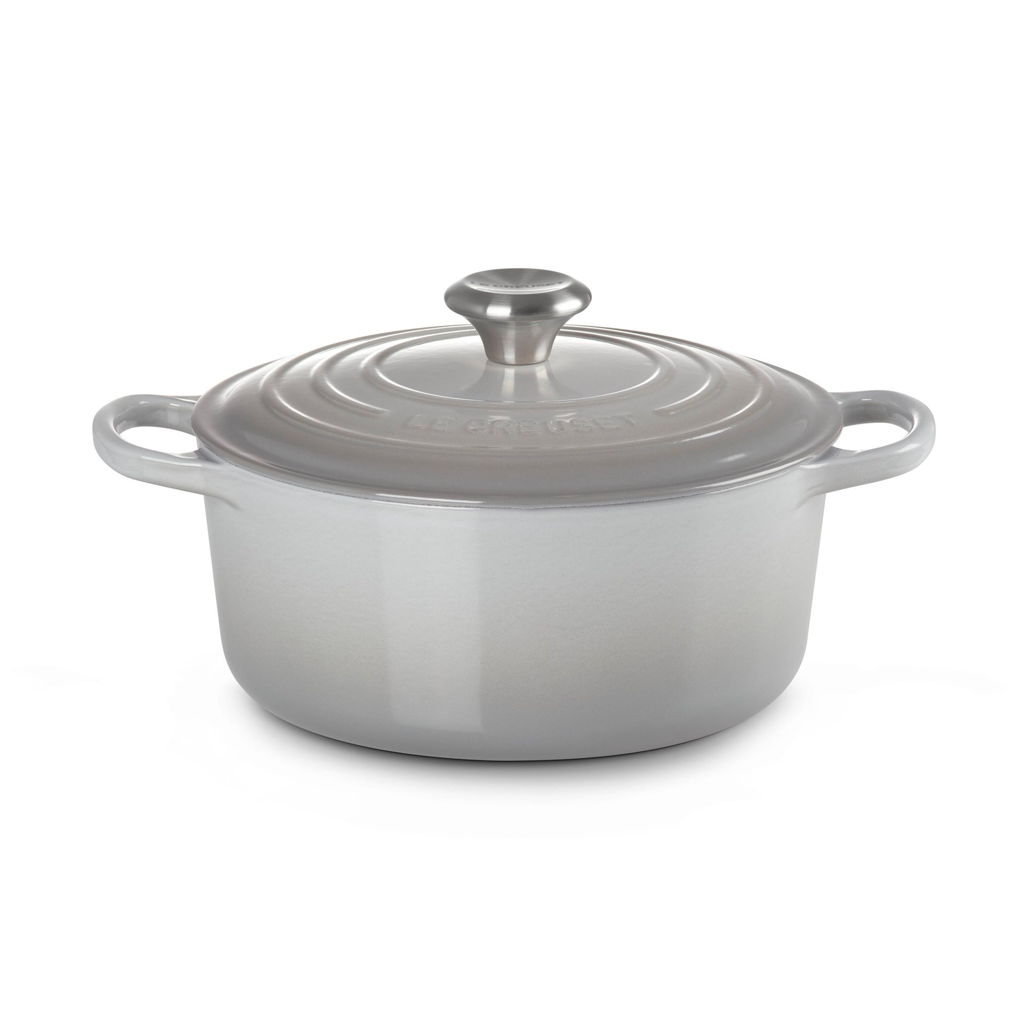 4.5qt Signature Cast Iron Round Dutch Oven French Gray