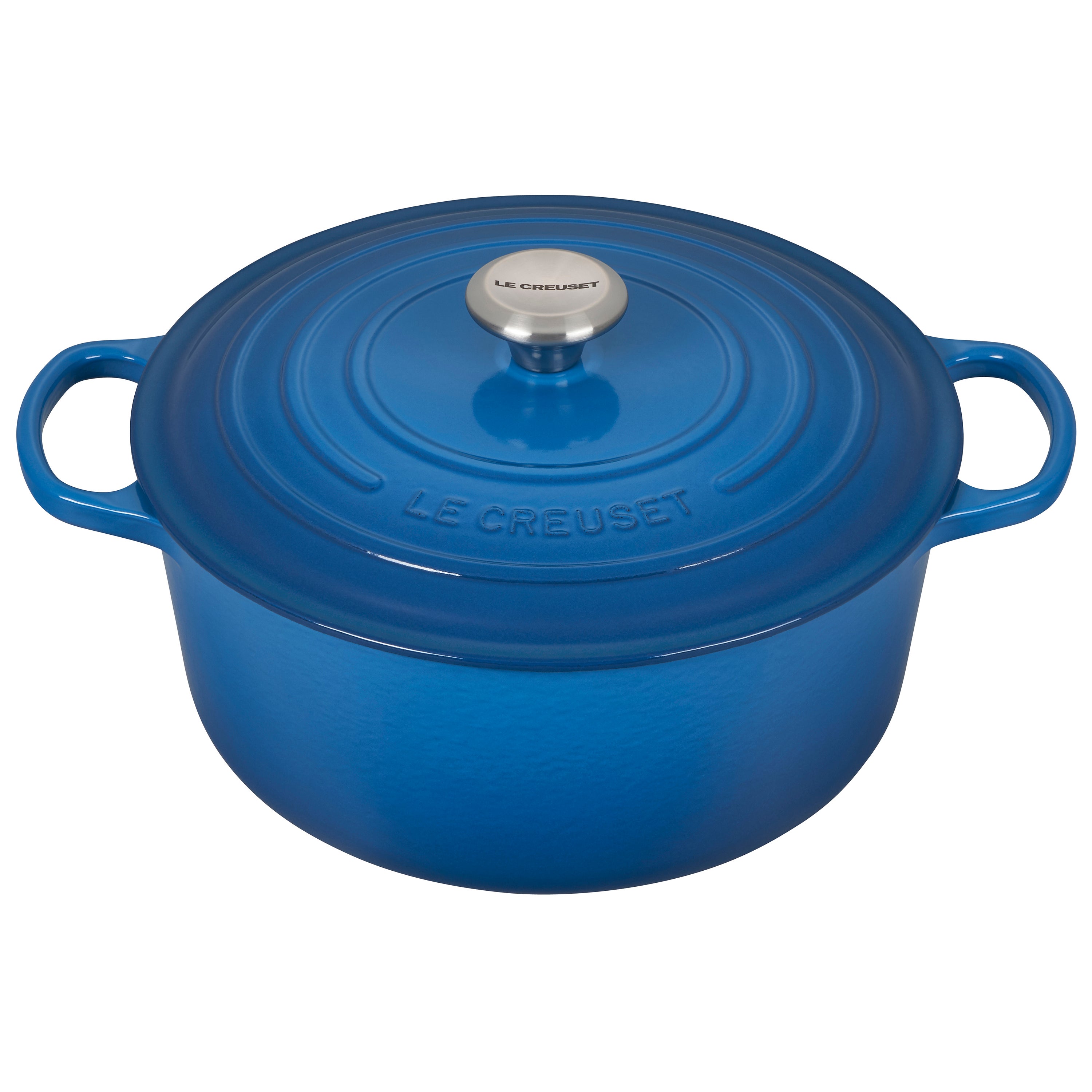 7.25qt Signature Cast Iron Round Dutch Oven Marseille