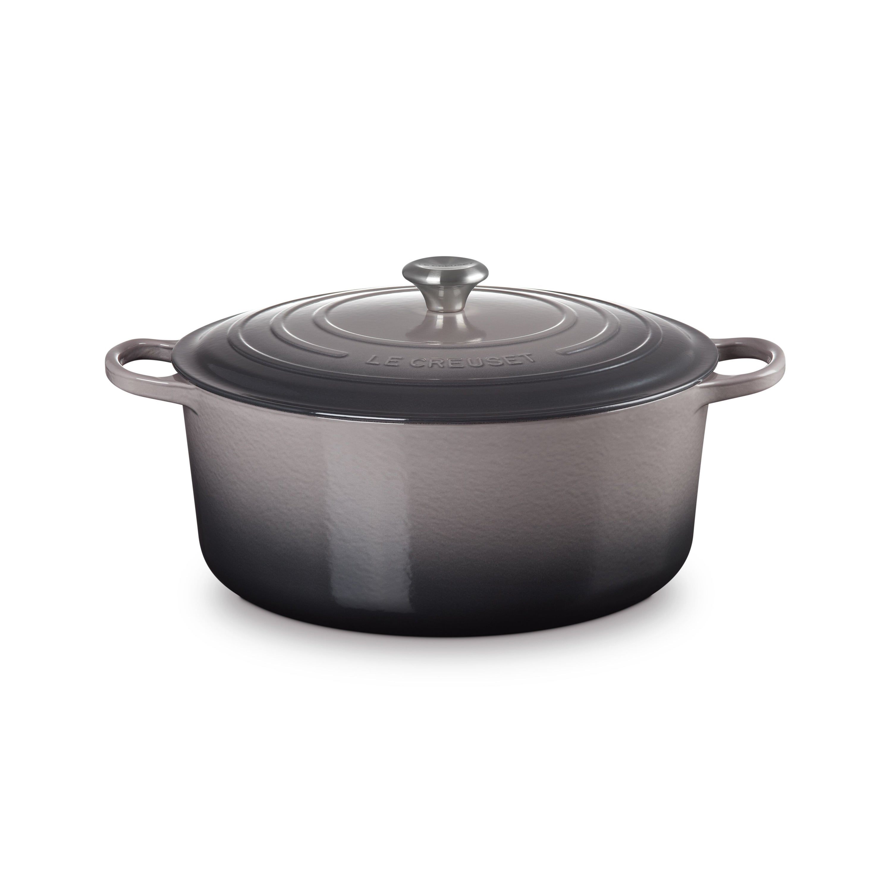 13.25qt Signature Cast Iron Round Dutch Oven Oyster