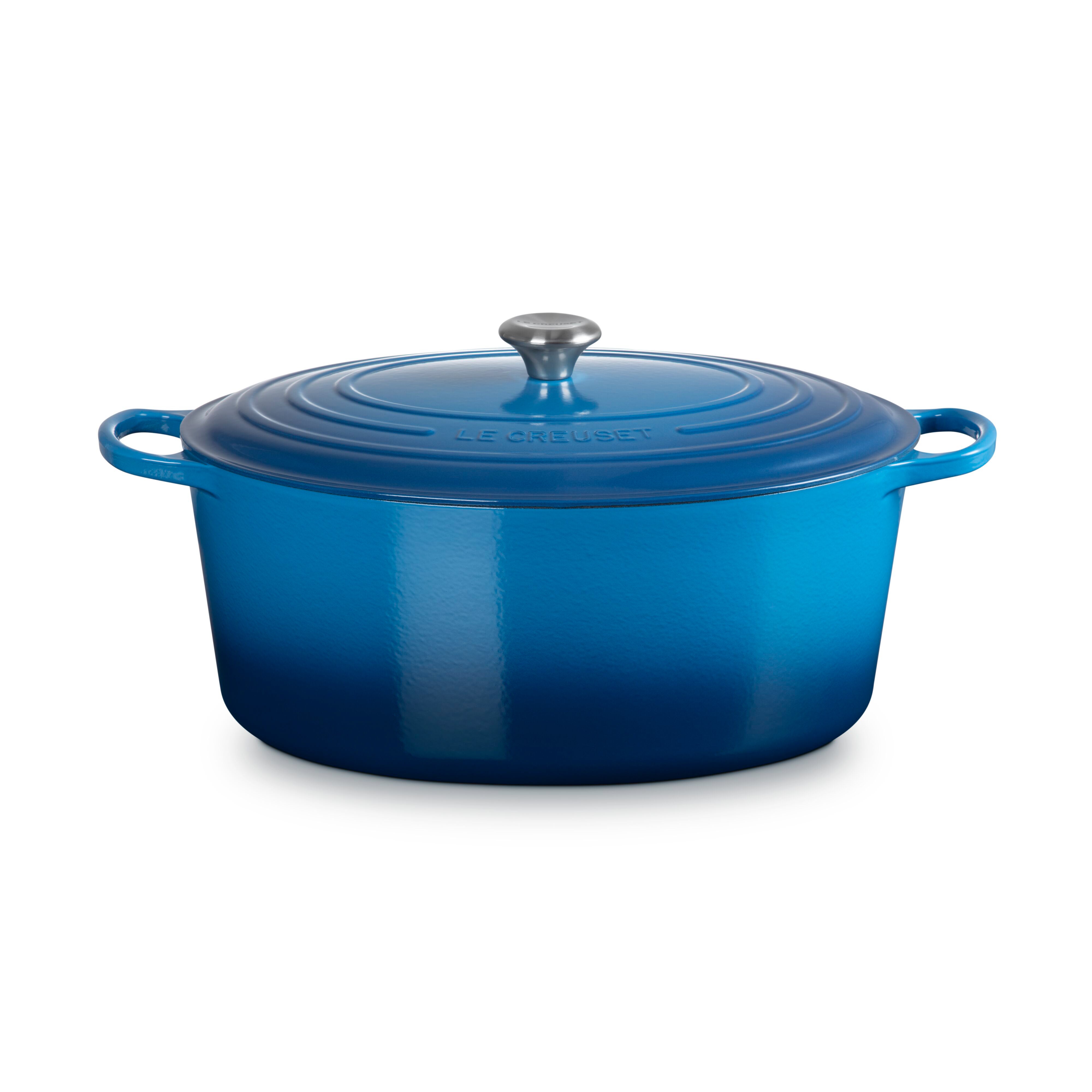 15.5qt Signature Cast Iron Oval Dutch Oven Marseille