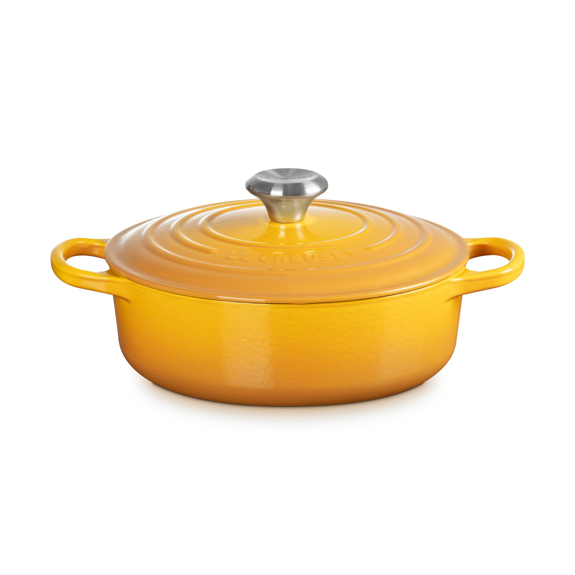 3.5qt Signature Cast Iron Round Wide Dutch Oven Nectar