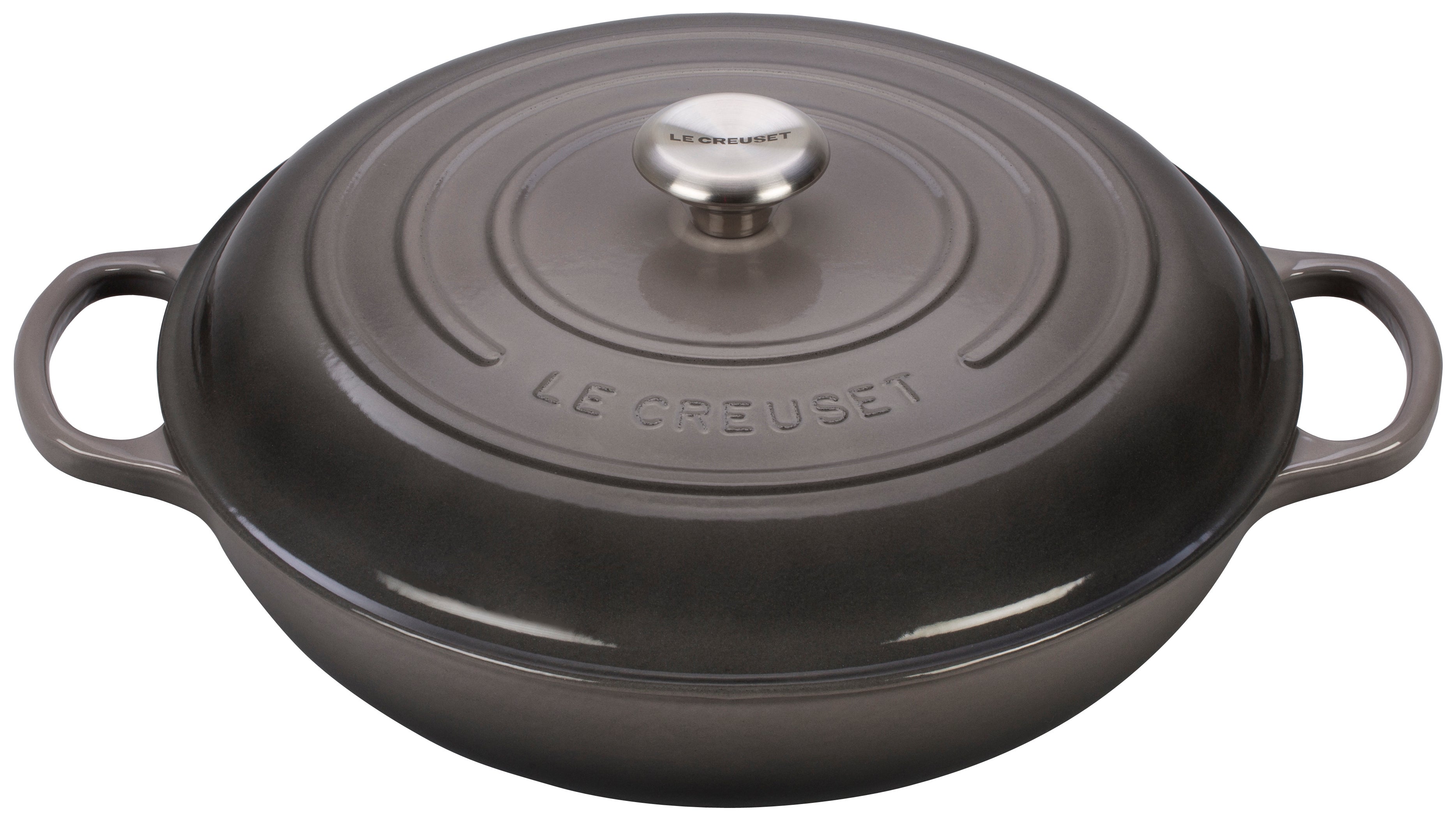 5qt Signature Cast Iron Braiser Oyster