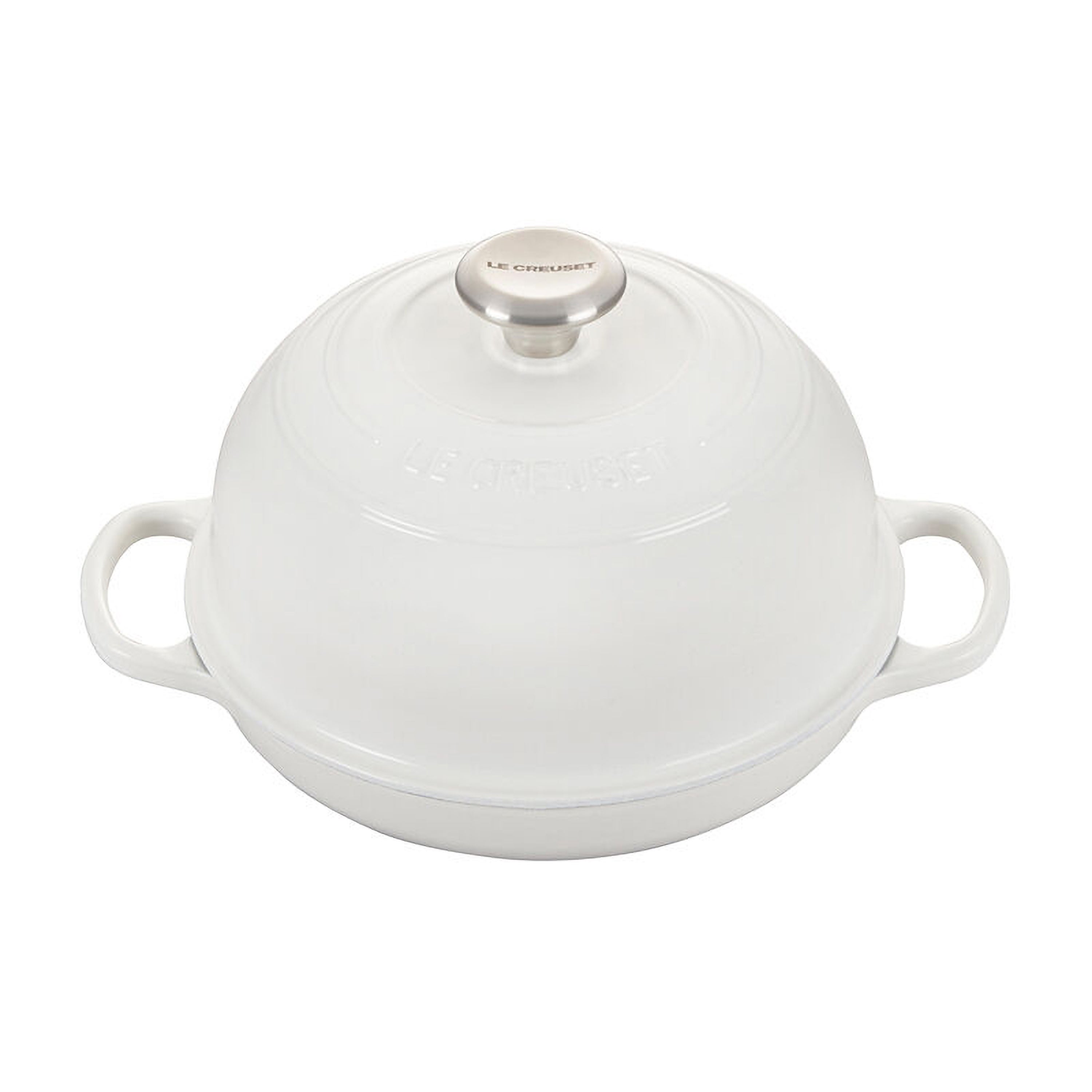 1.75qt Signature Cast Iron Bread Oven White