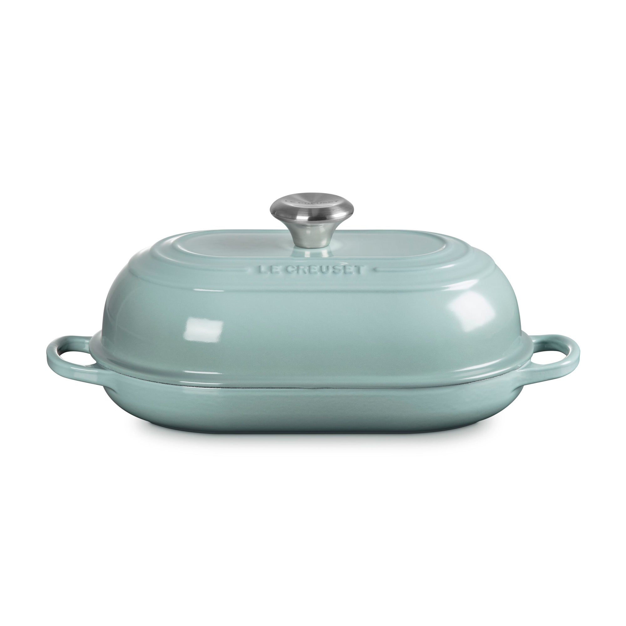 1.5qt Signature Cast Iron Oval Bread Oven Sea Salt