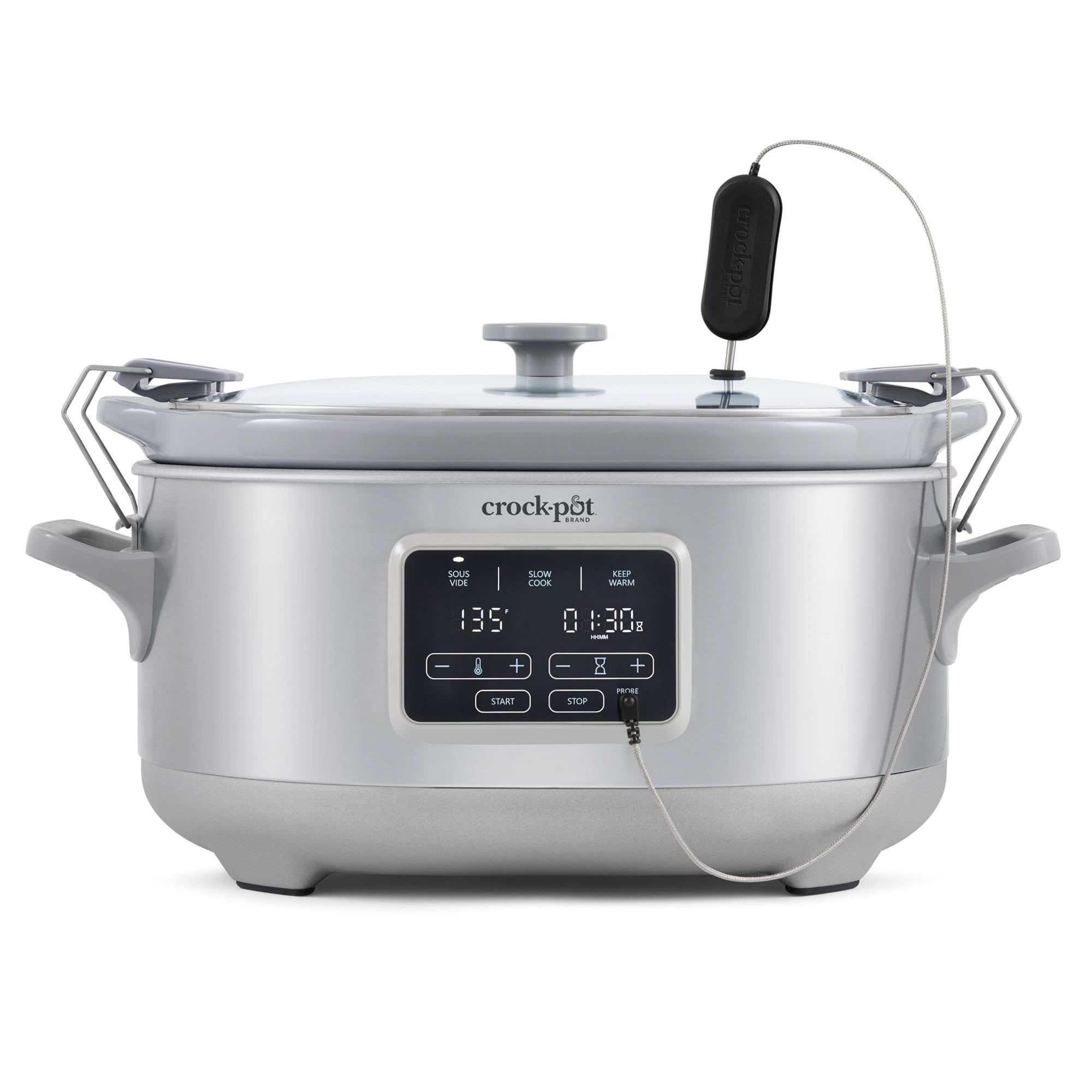 7qt Programmable Cook & Carry Slow Cooker w/ Sous Vide Stainless Steel