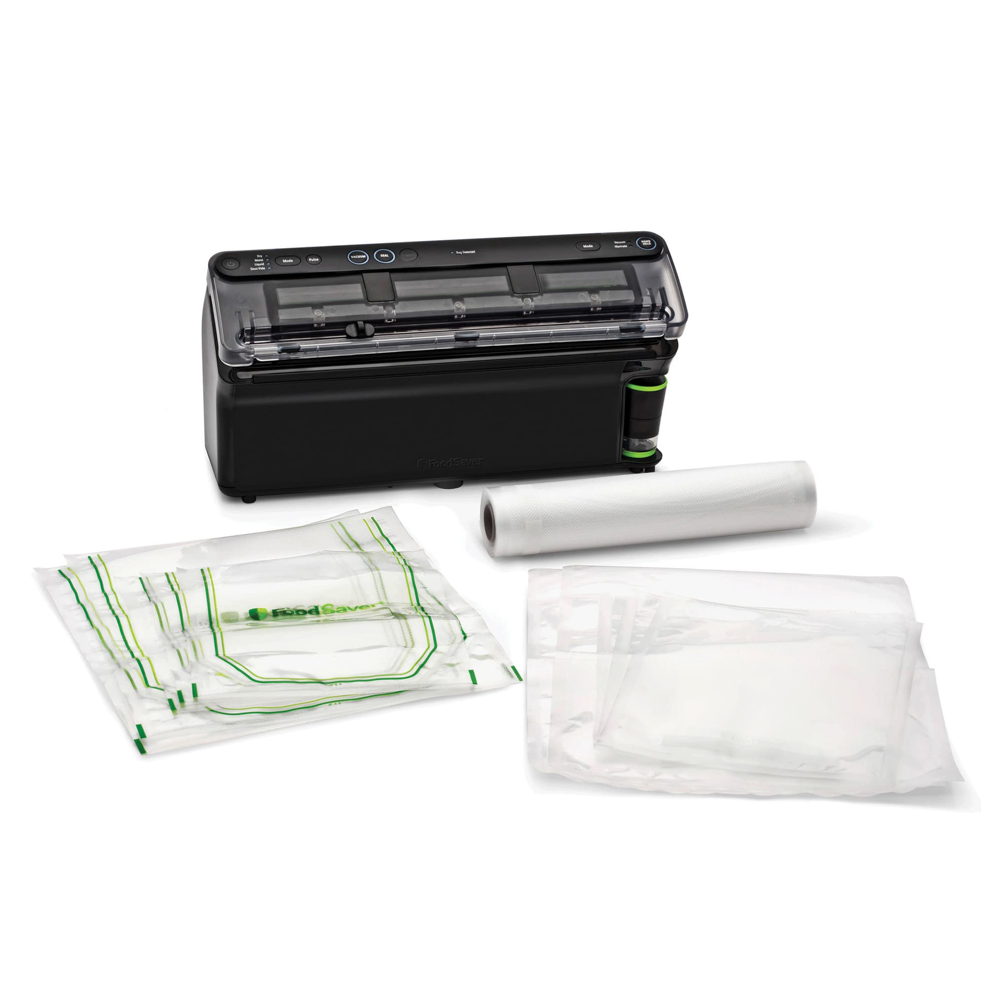 Elite All-in-One Liquid+ Vacuum Sealer w/ Bags & Roll Dark Stainless Steel