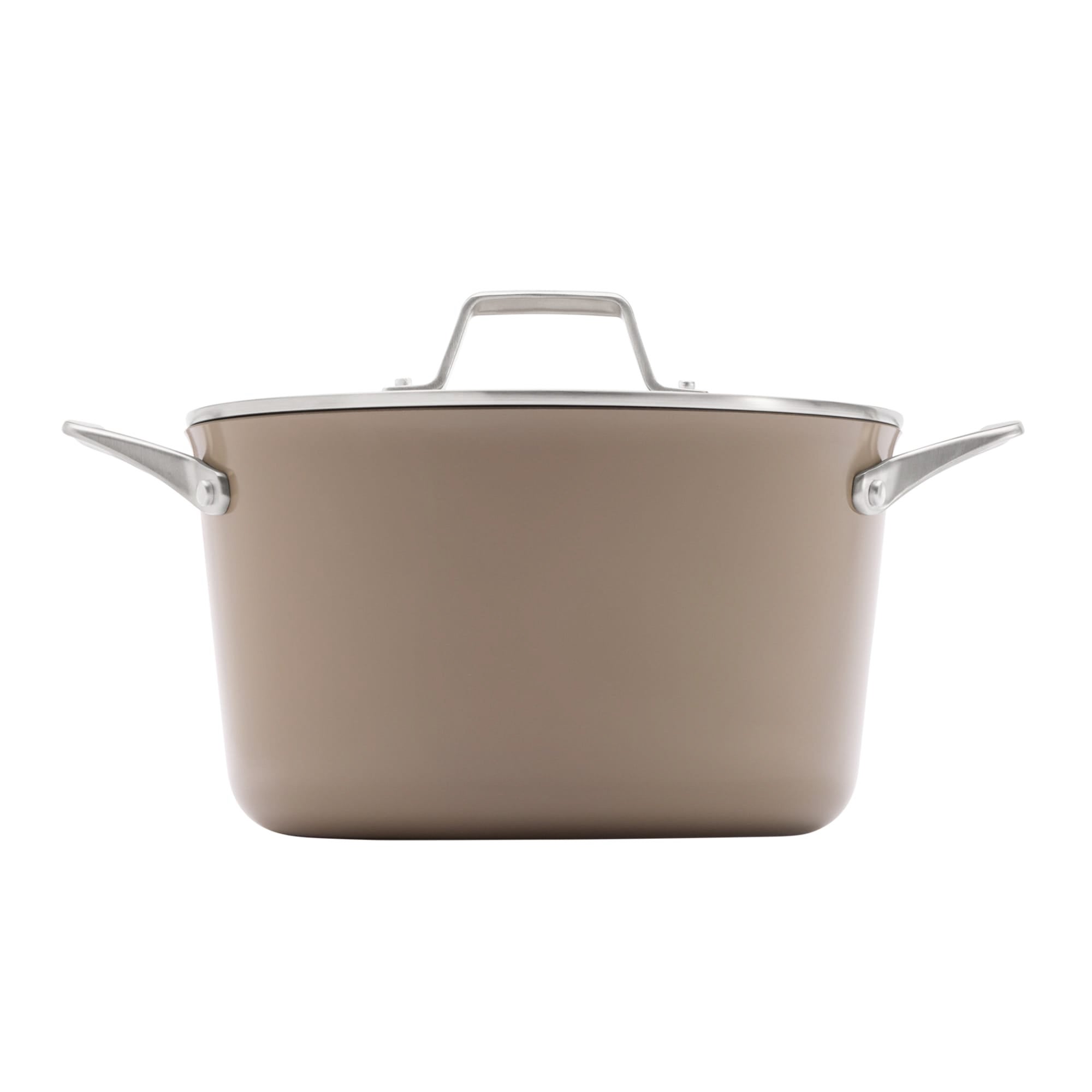 Premier Ceramic Nonstick 7qt Dutch Oven w/ Lid Mushroom Gray