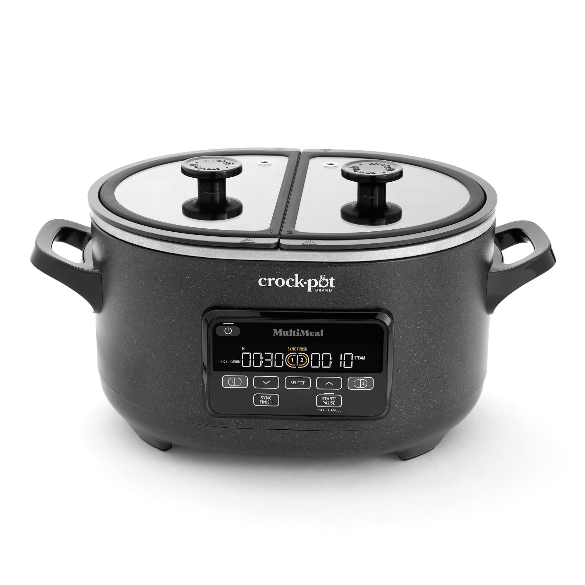 MultiMeal Dual-Pot Multicooker & Slow Cooker w/ Bake Function Black