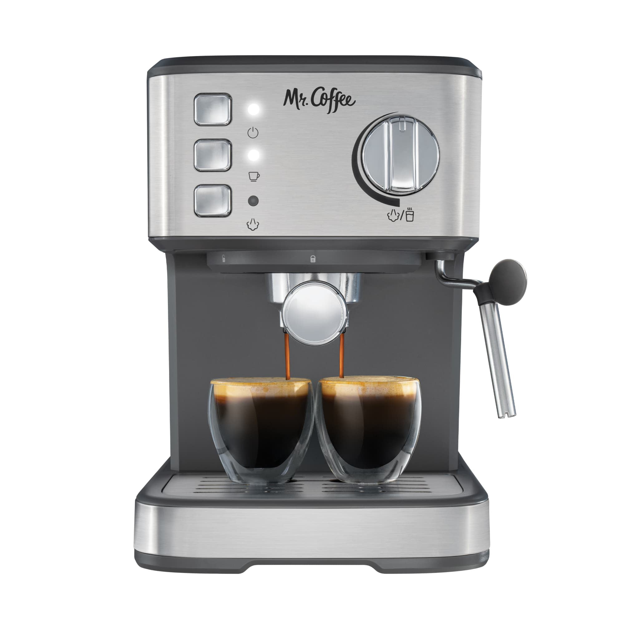 Compact Espresso Maker w/ Steam Wand