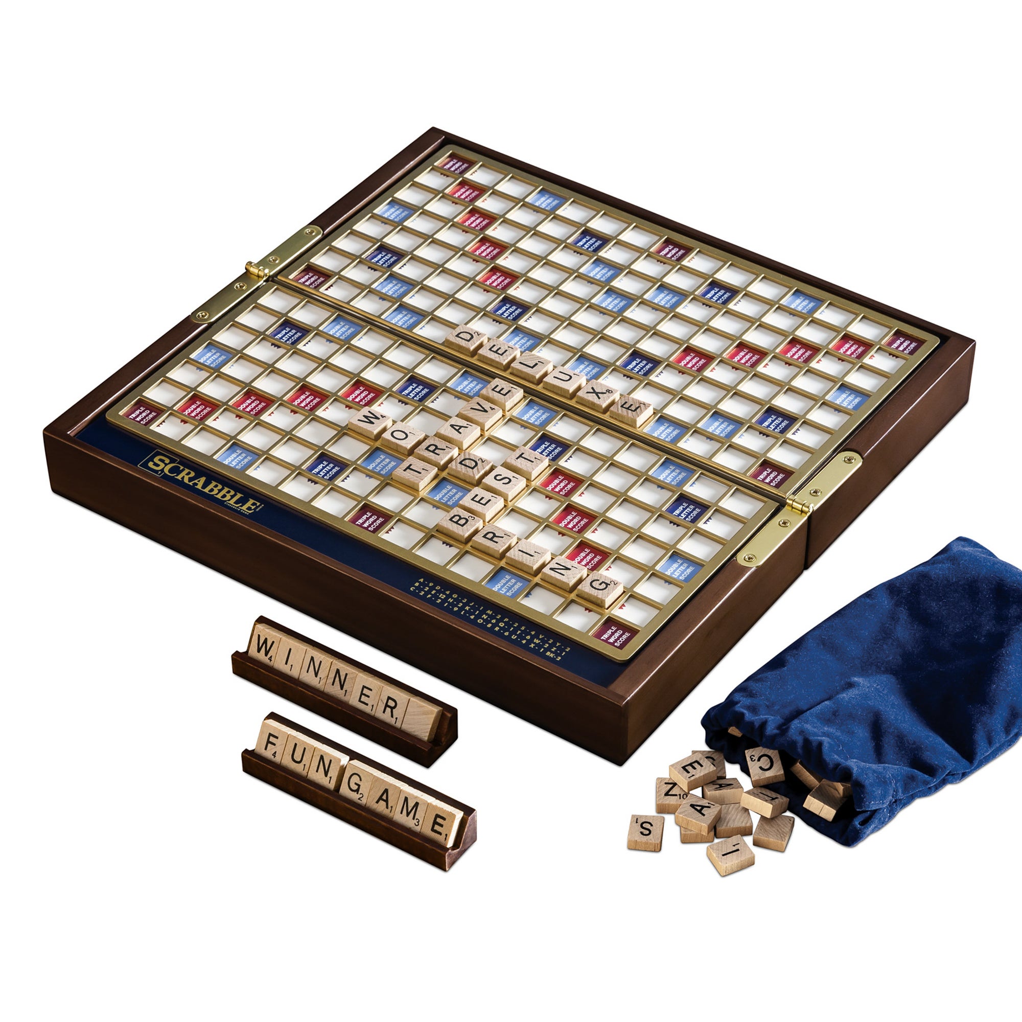 Scrabble Deluxe Travel Edition Ages 8+ Years