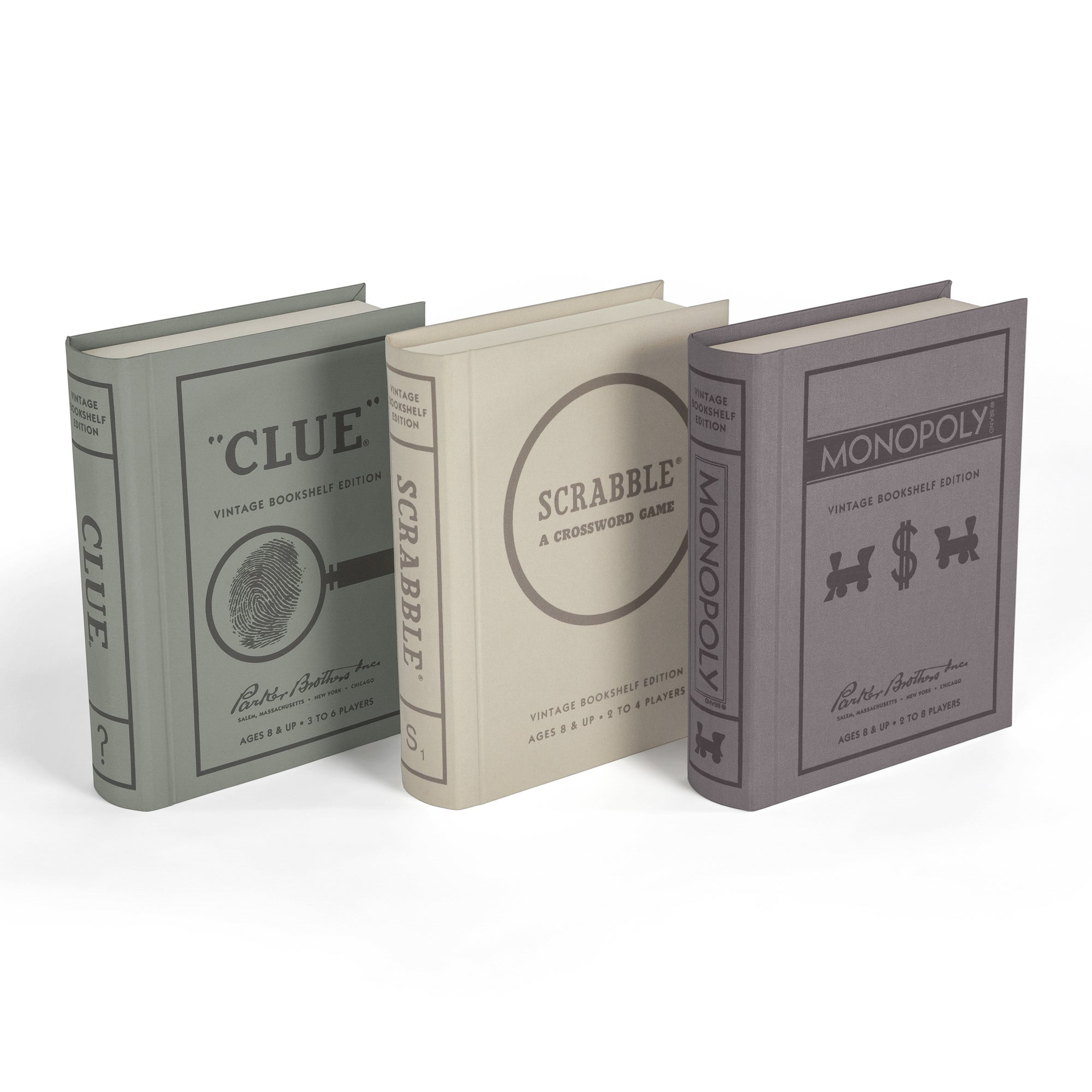 Vintage Bookshelf Edition 3-Pack: Monopoly Scrabble Clue