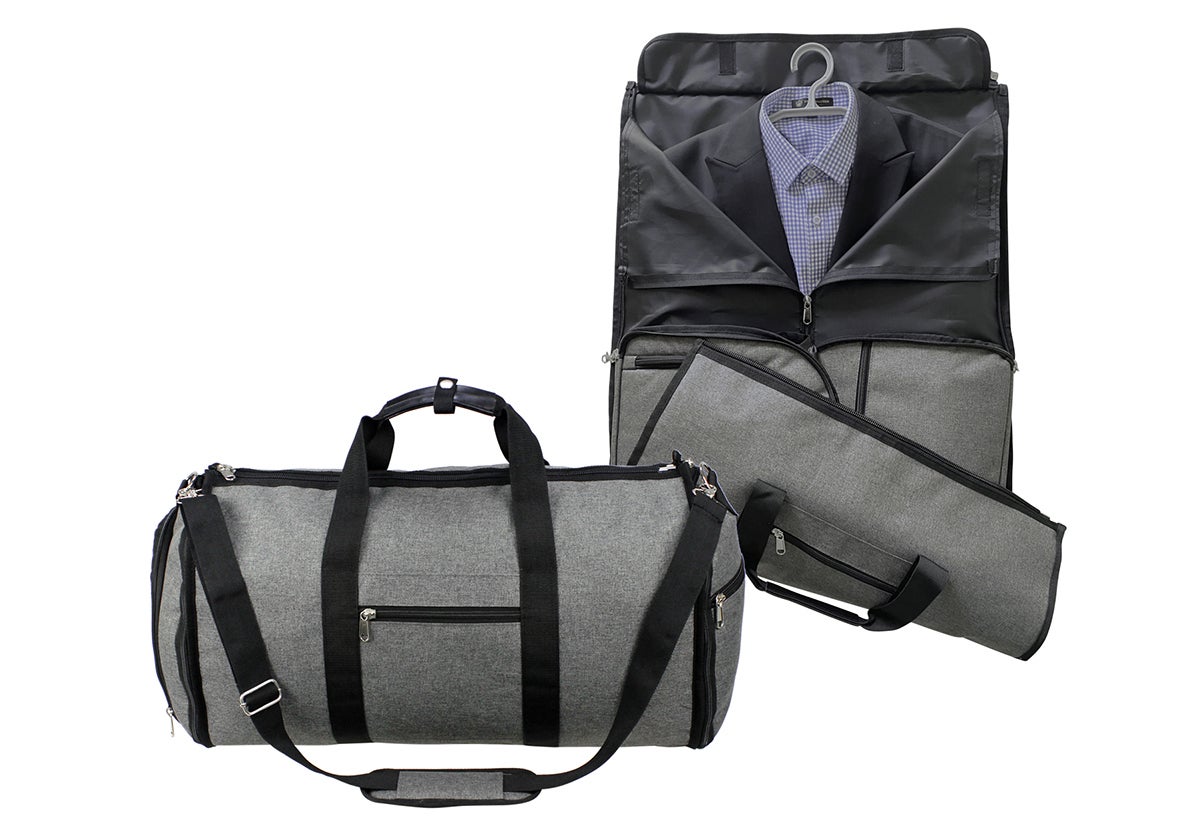 Convertible Duffel/Garment Bag Heather Gray