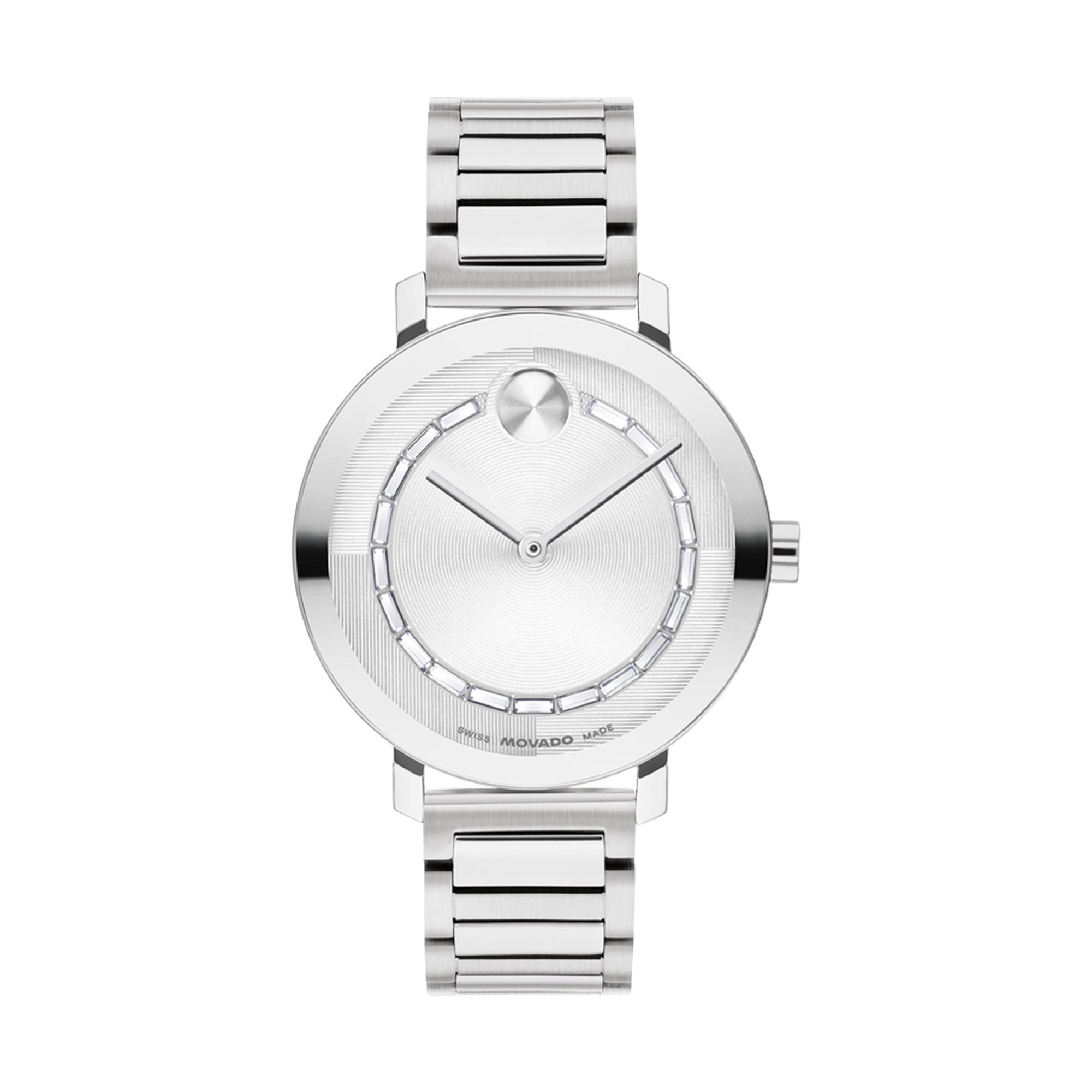 Ladies Bold Evolution 2.0 Silver-Tone Stainless Steel Watch Silver Dial