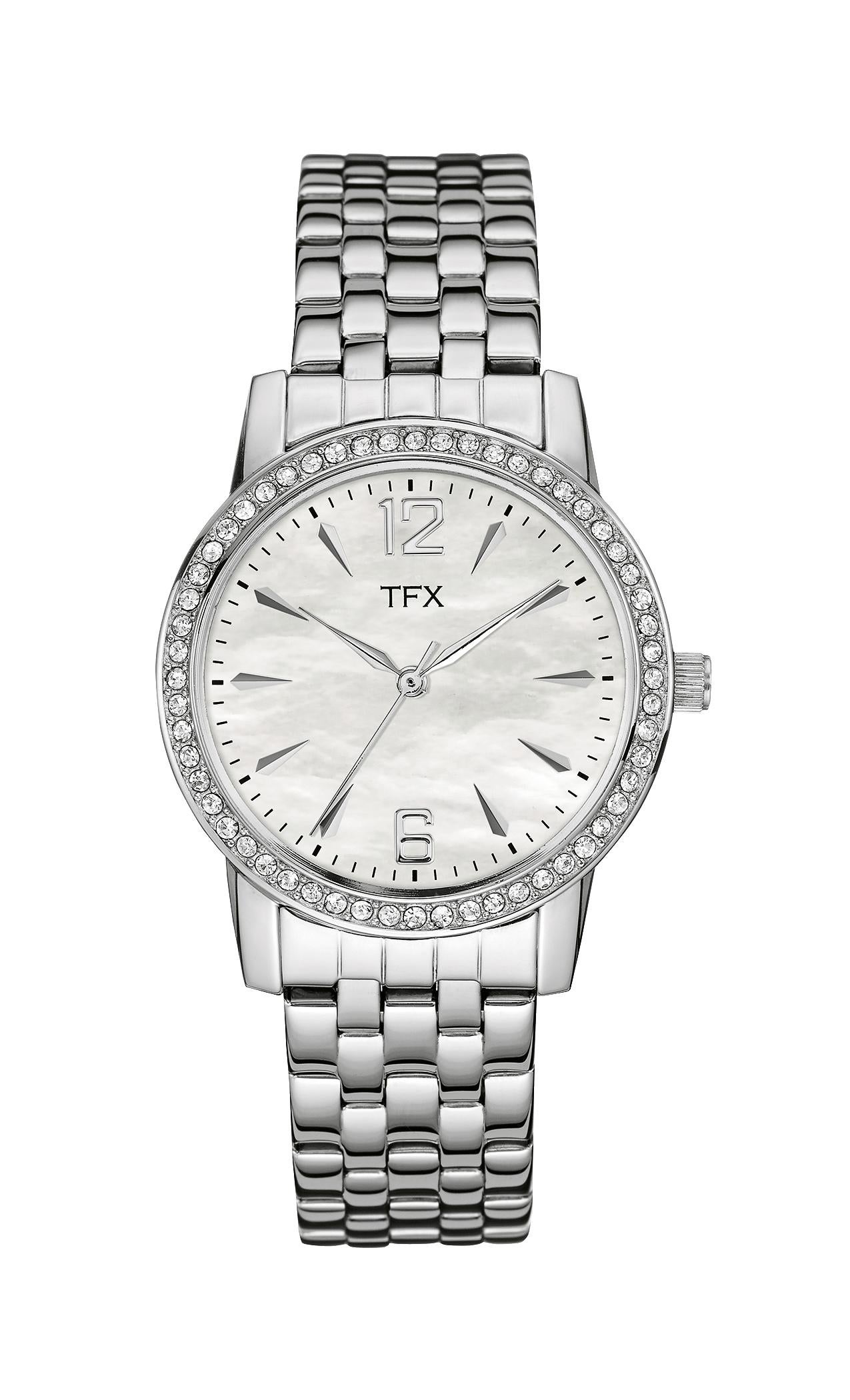 Ladies' TFX Stainless Steel Bracelet with Swarovski Crystals