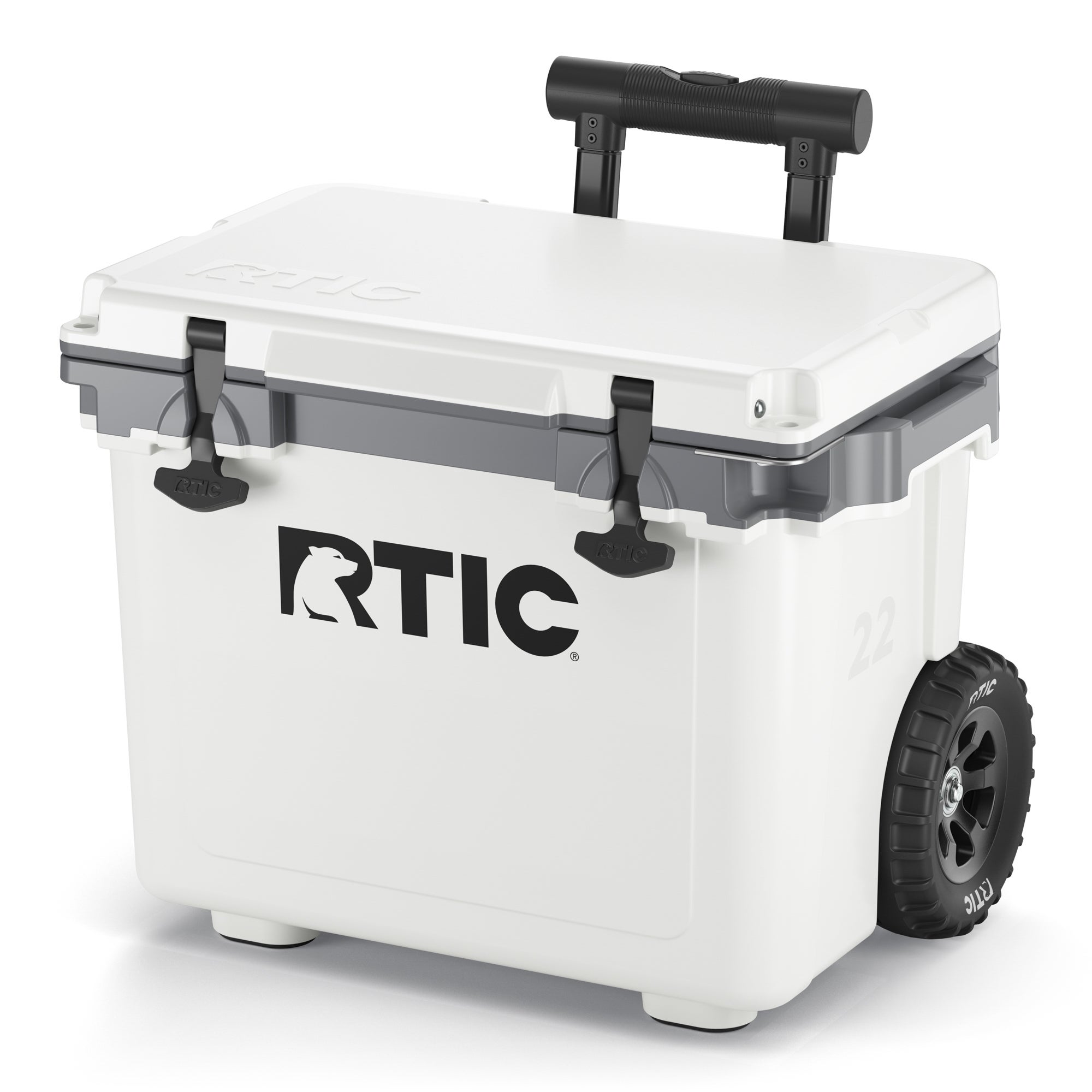 22qt Ultra-Light Wheeled Hard Cooler White & Gray