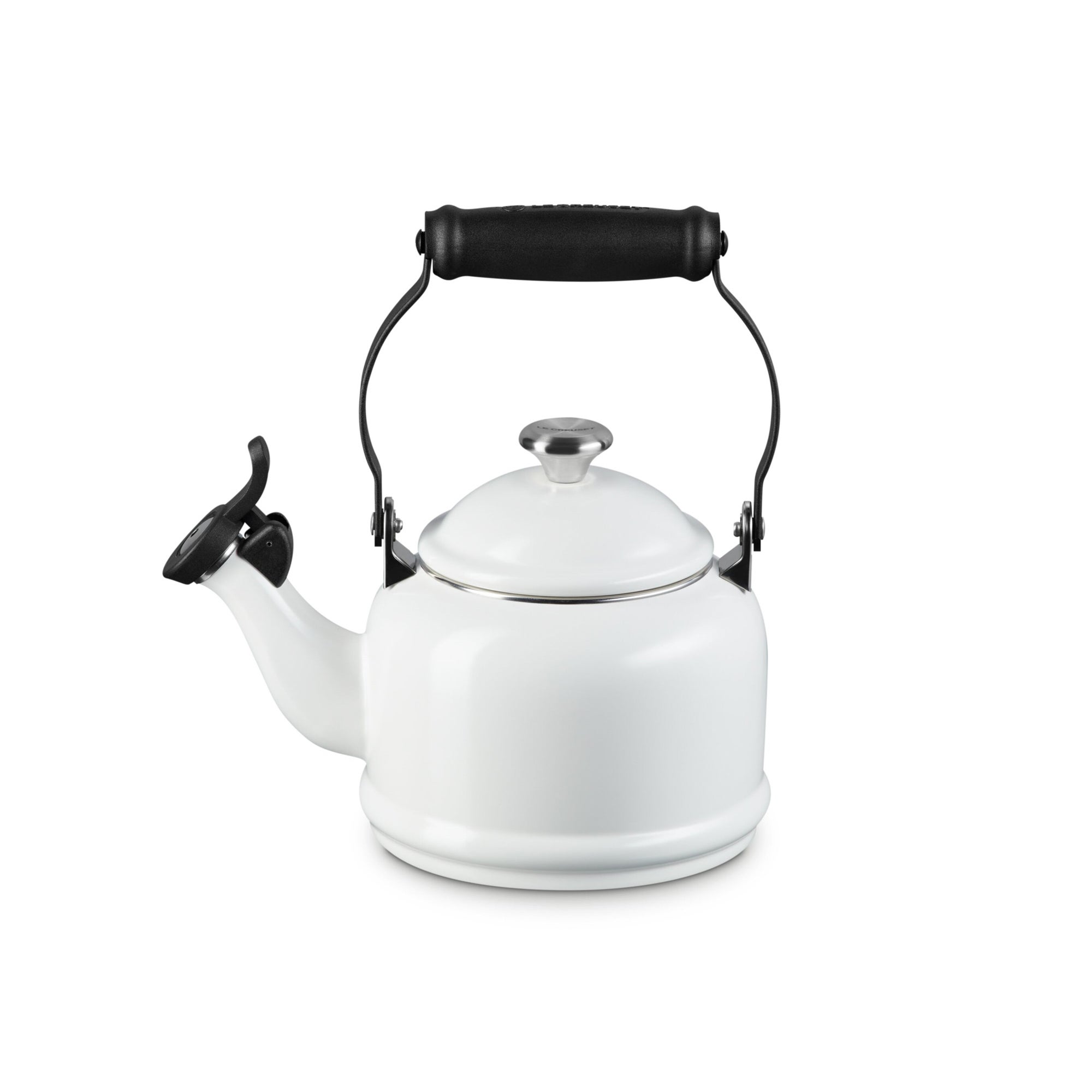 Demi Kettle w/ Metal Finishes White